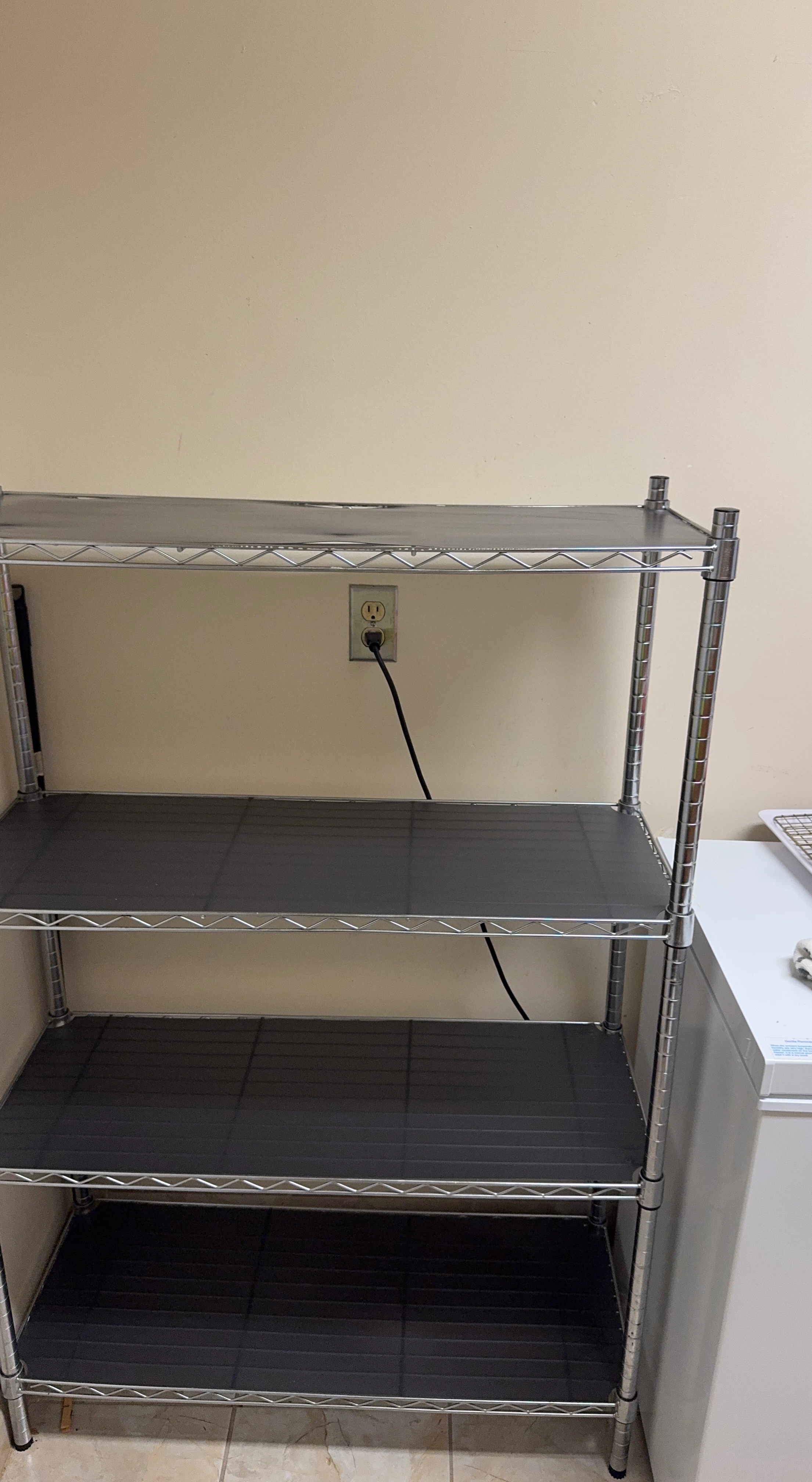 Chrome Wire Shelving Unit