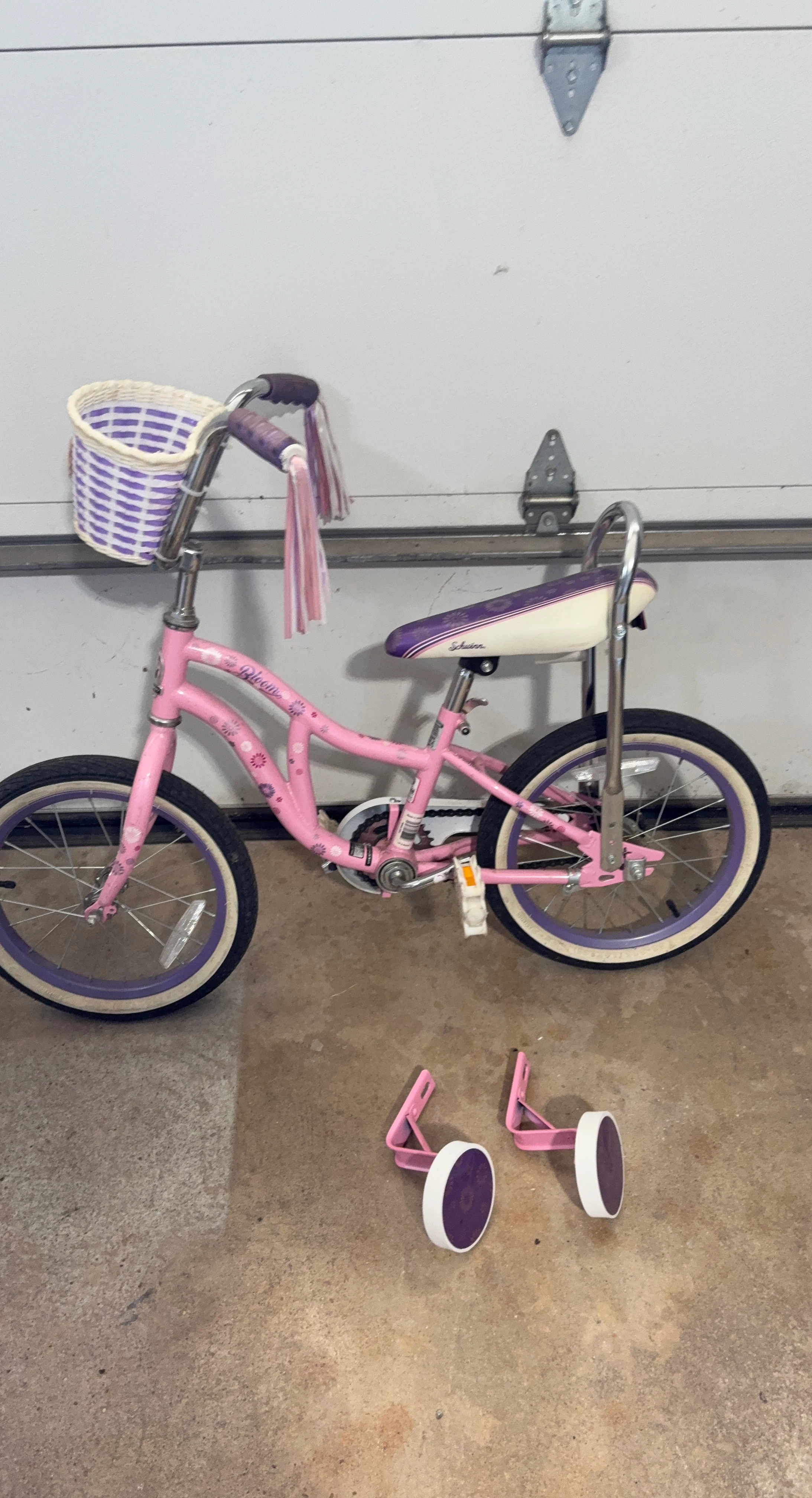 Schwinn Girls Pink Bicycle with Training Wheels