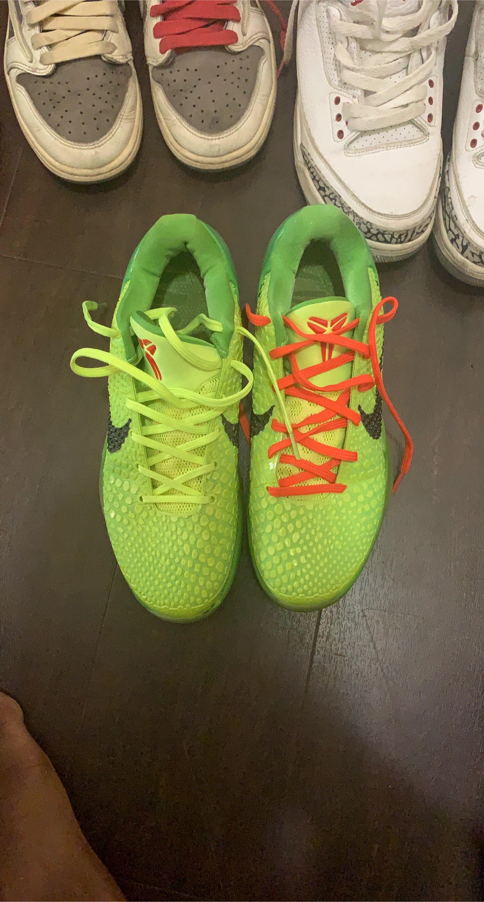 Nike Kobe 6 Protro Grinch Basketball Shoes us size 7