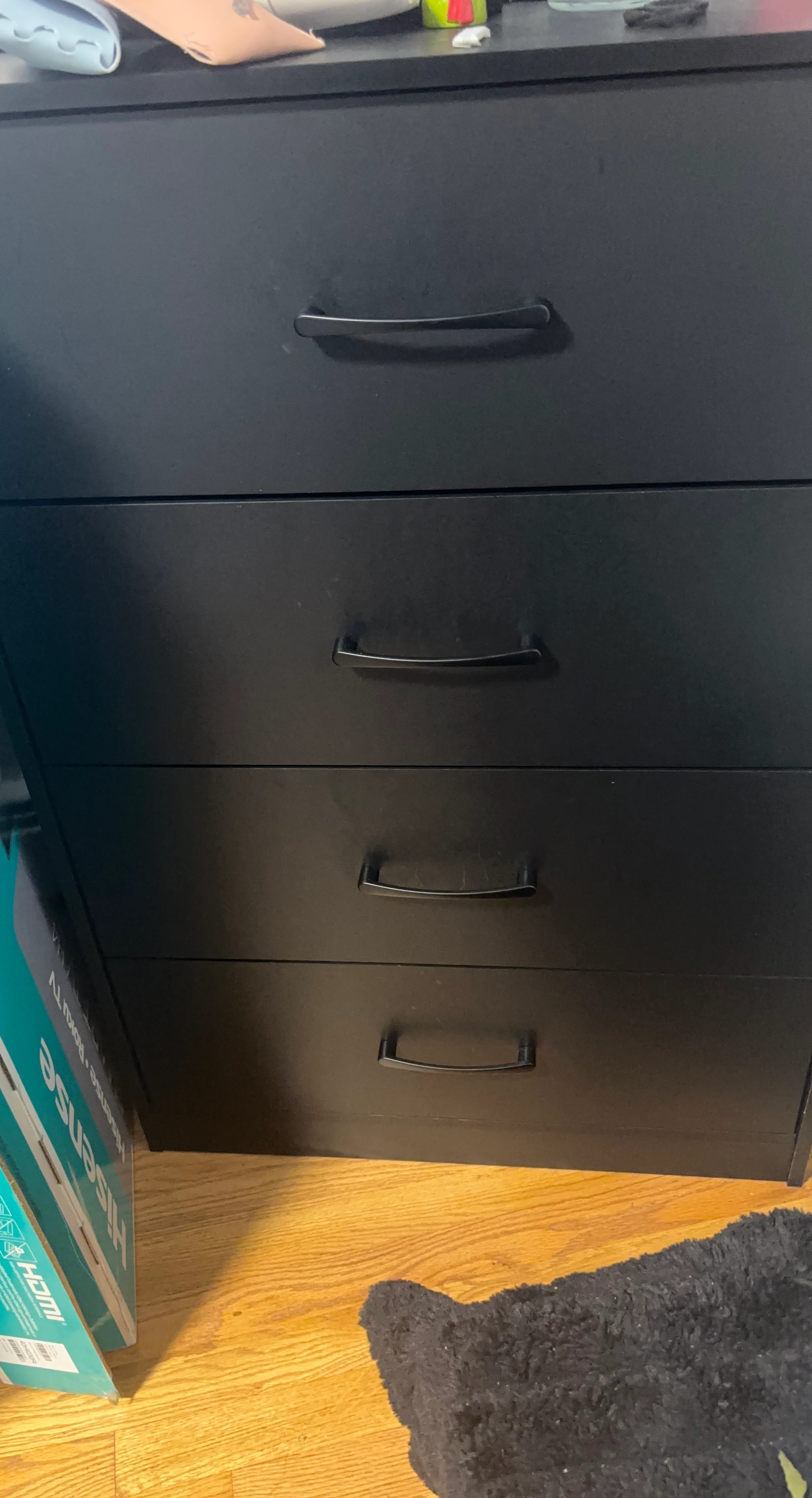 Black 4-Drawer Dresser