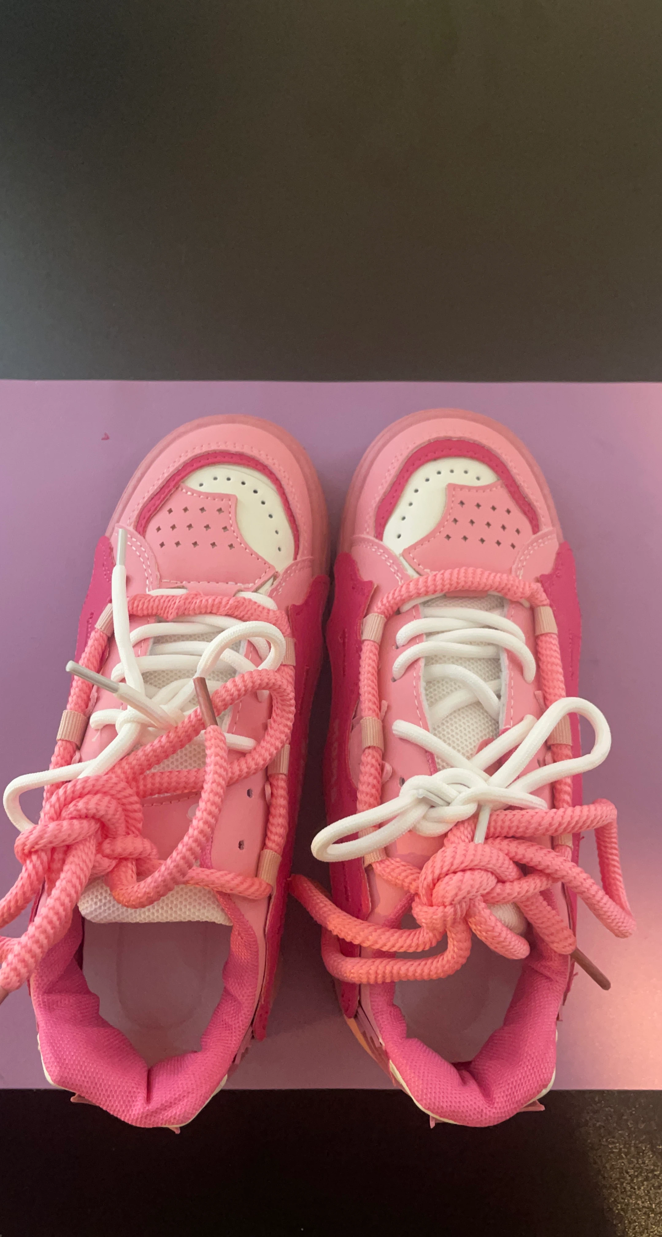 MOMS Pink Chunky Sneakers