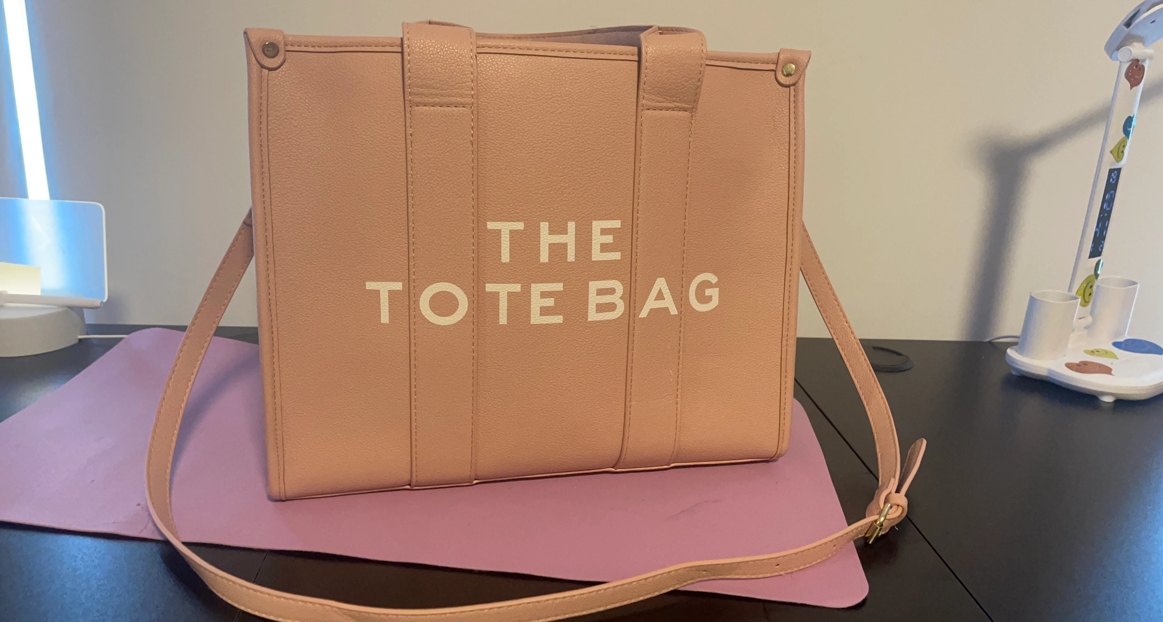 The Tote Bag (Purple) with strap