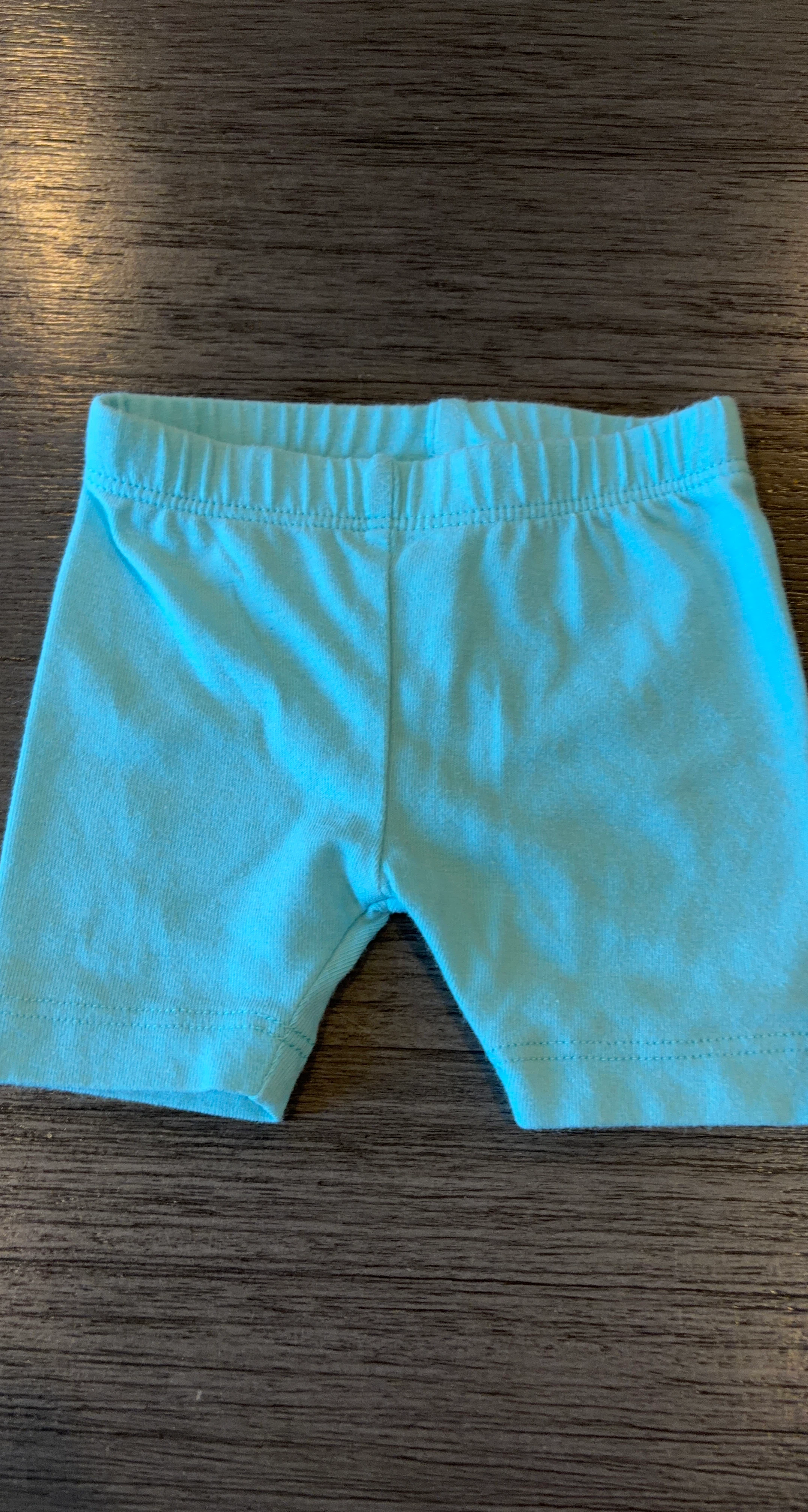Baby Girls Turquoise Bike Shorts