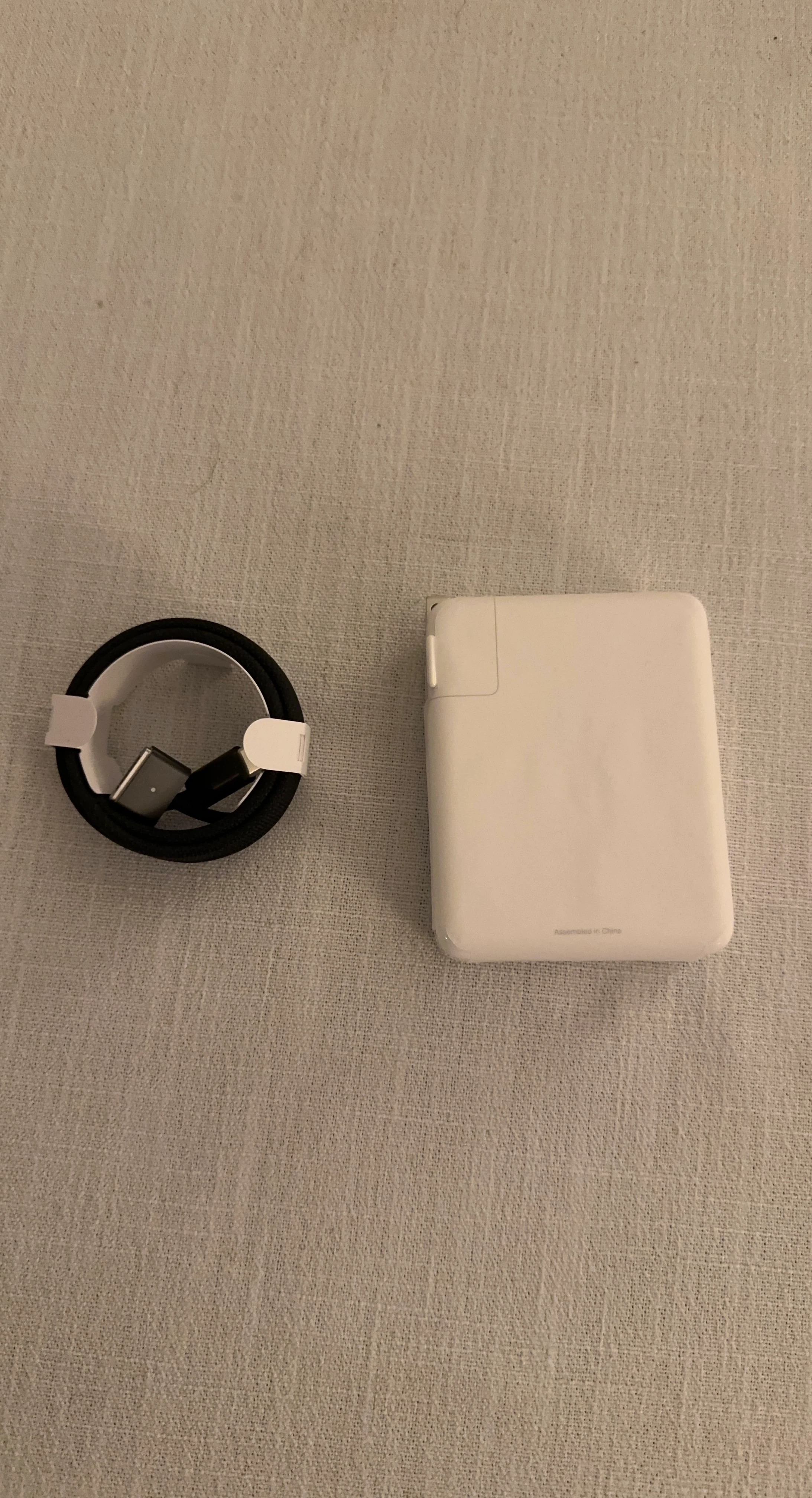 Apple 120W USB-C Power Adapter and Black MagSafe 3 Cable