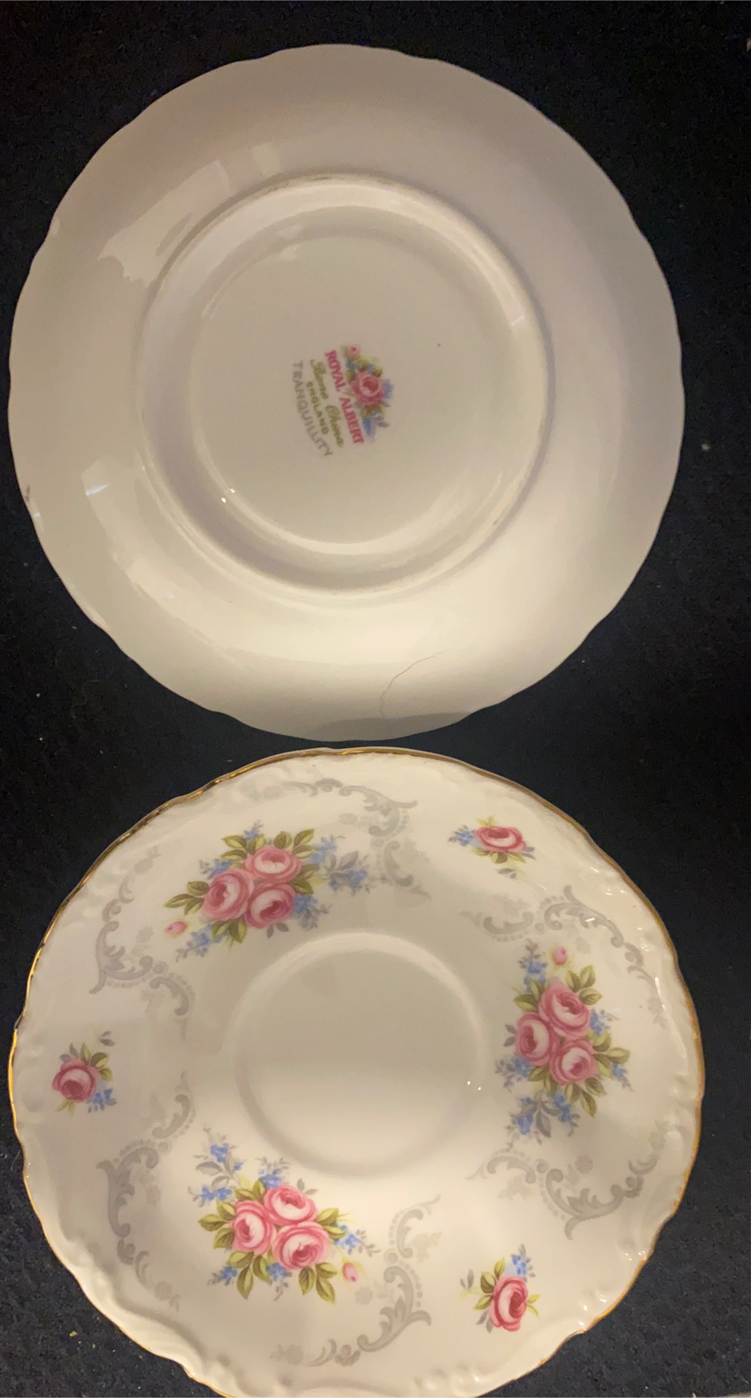 Royal Albert Tranquillity Bone China Saucers (Set of 10)