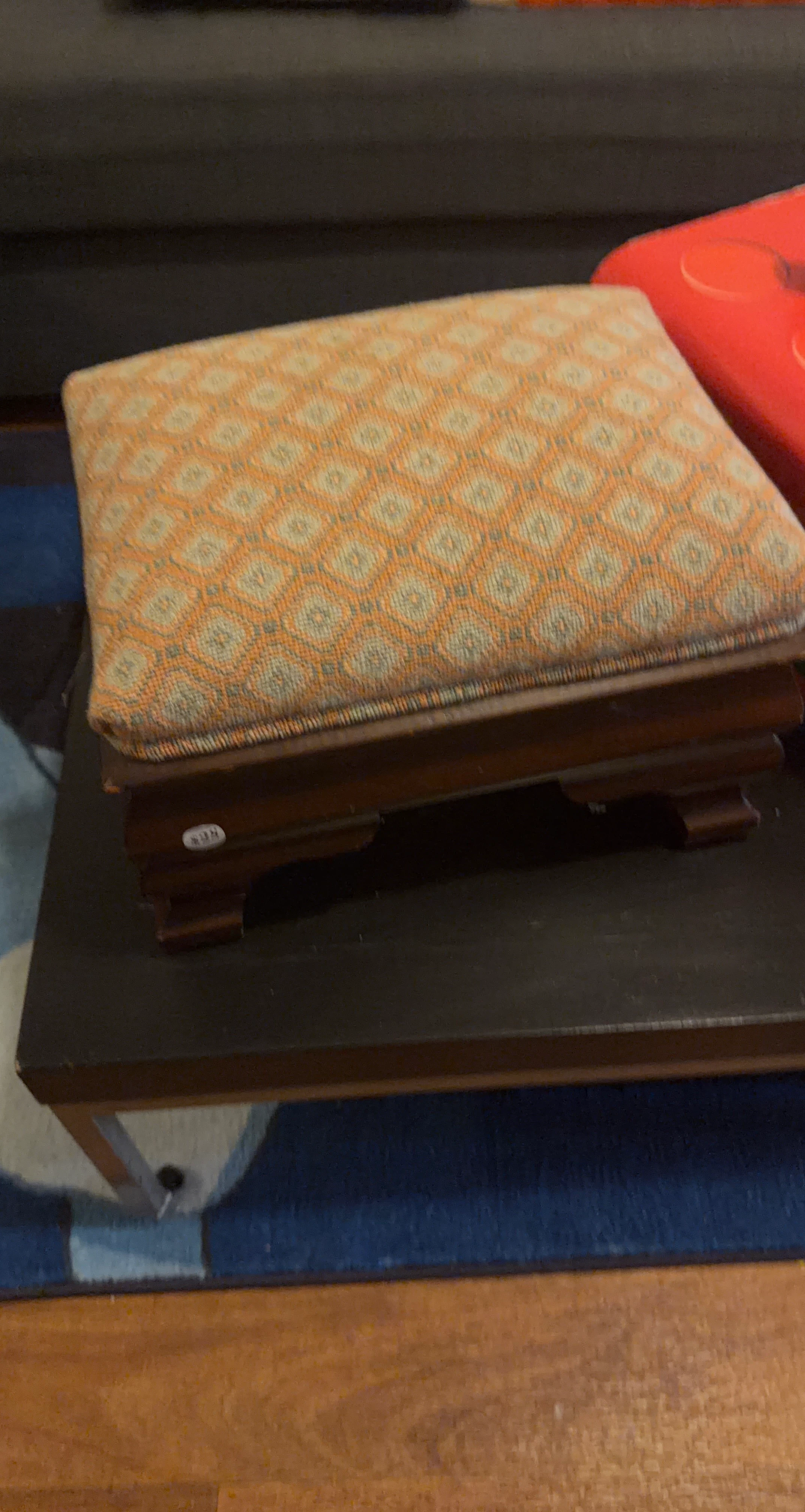 Upholstered Footstool Ottoman
