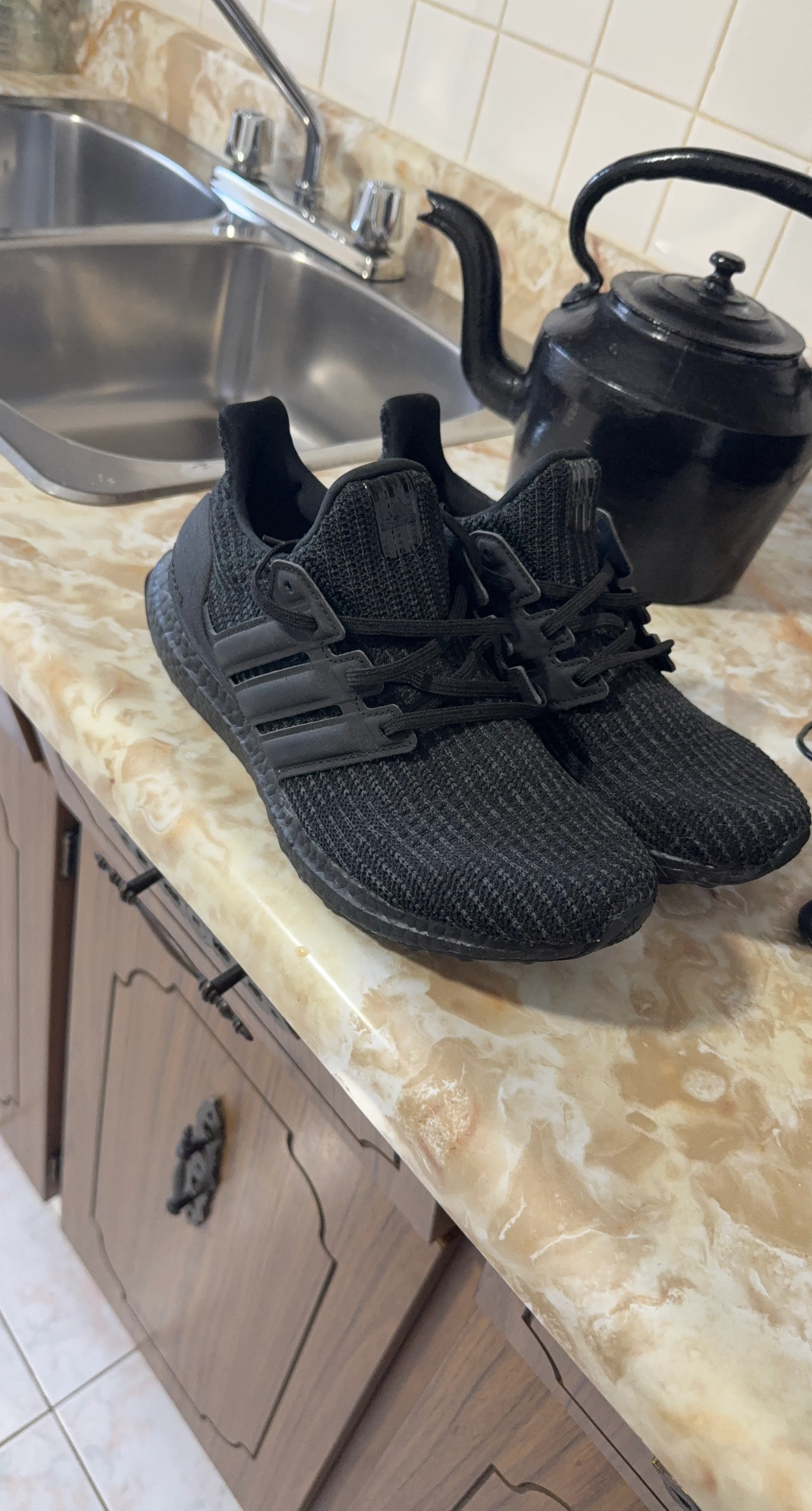 Adidas Ultraboost Running Shoes - Black - Size 10