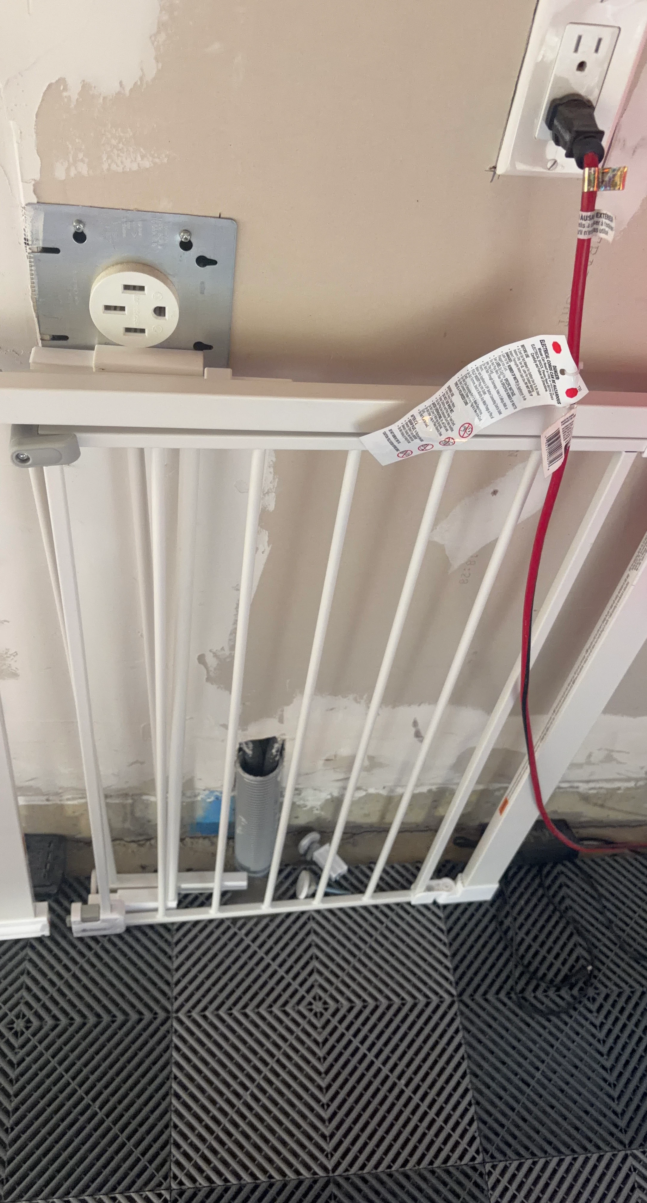 White Metal Safety Gate
