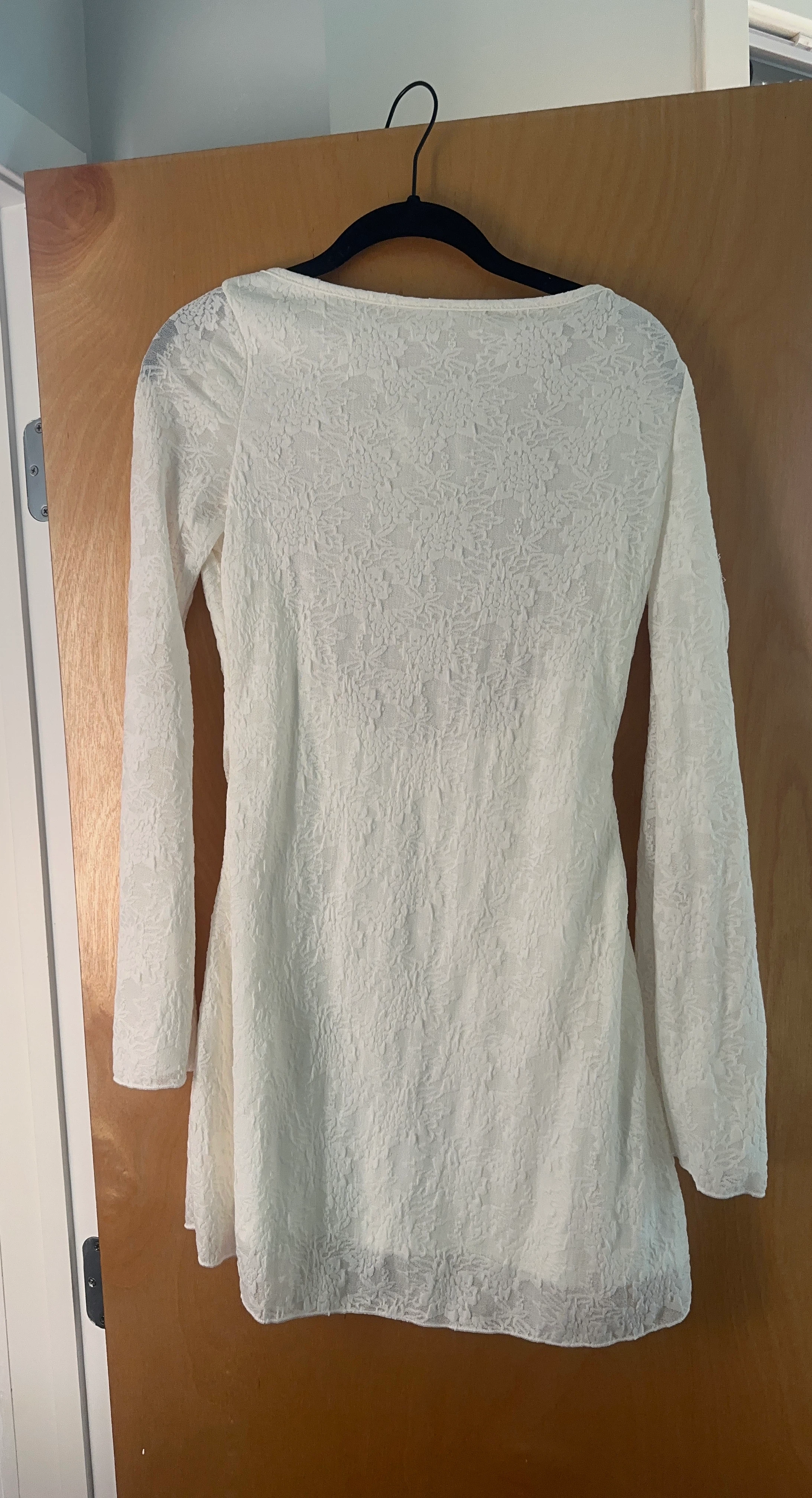White Lace Mini Dress