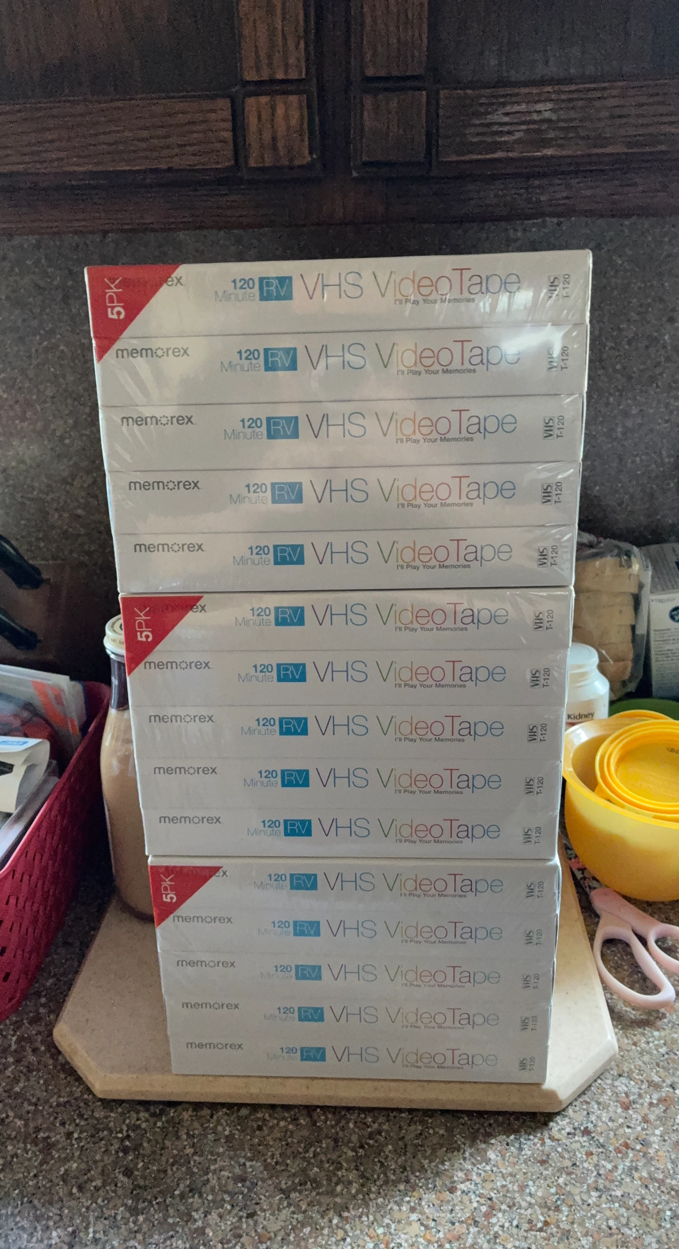 Memorex 5PK 120 Minute VHS Video Tapes (x10)