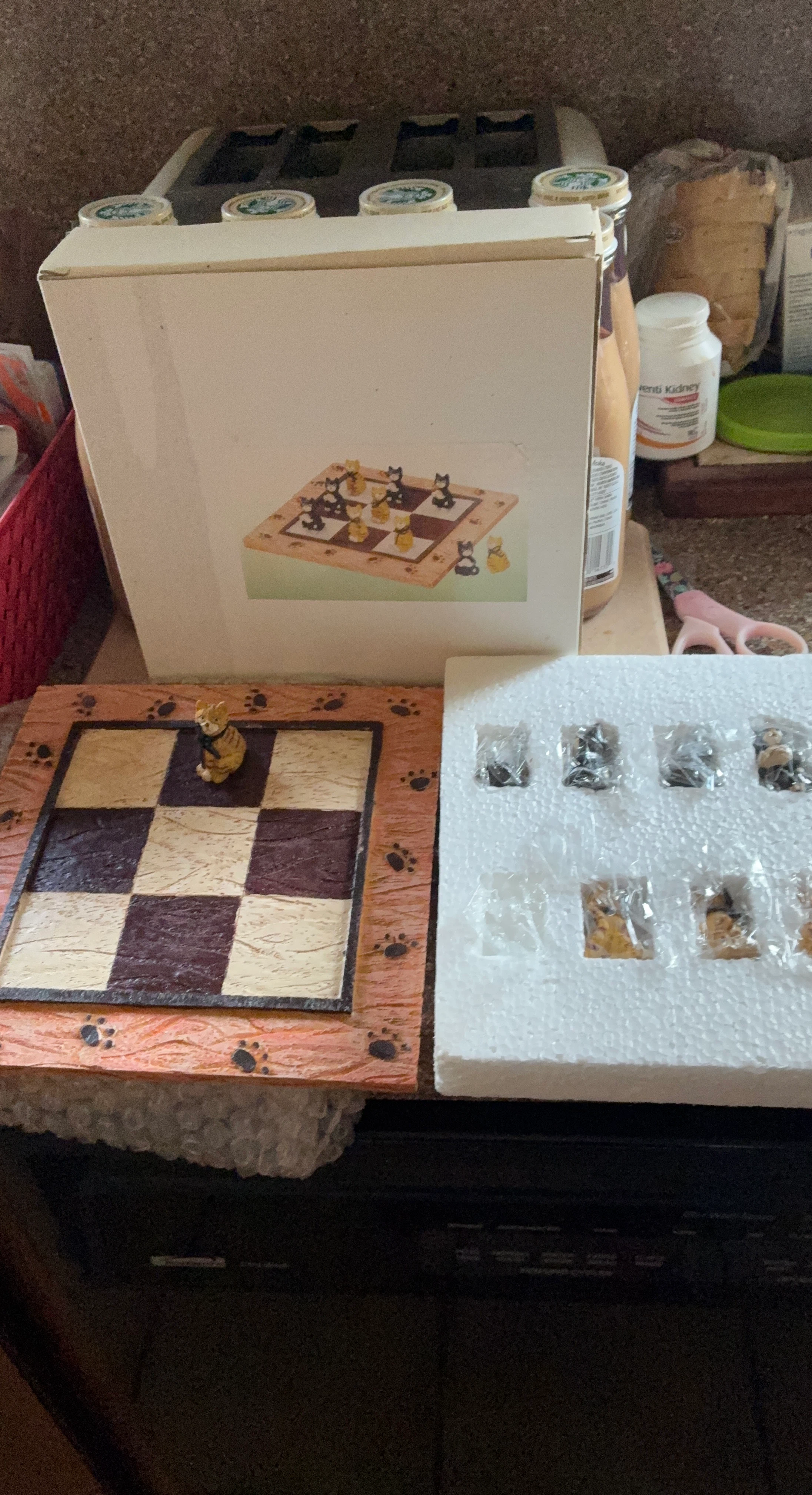 Cat Tic Tac Toe Set
