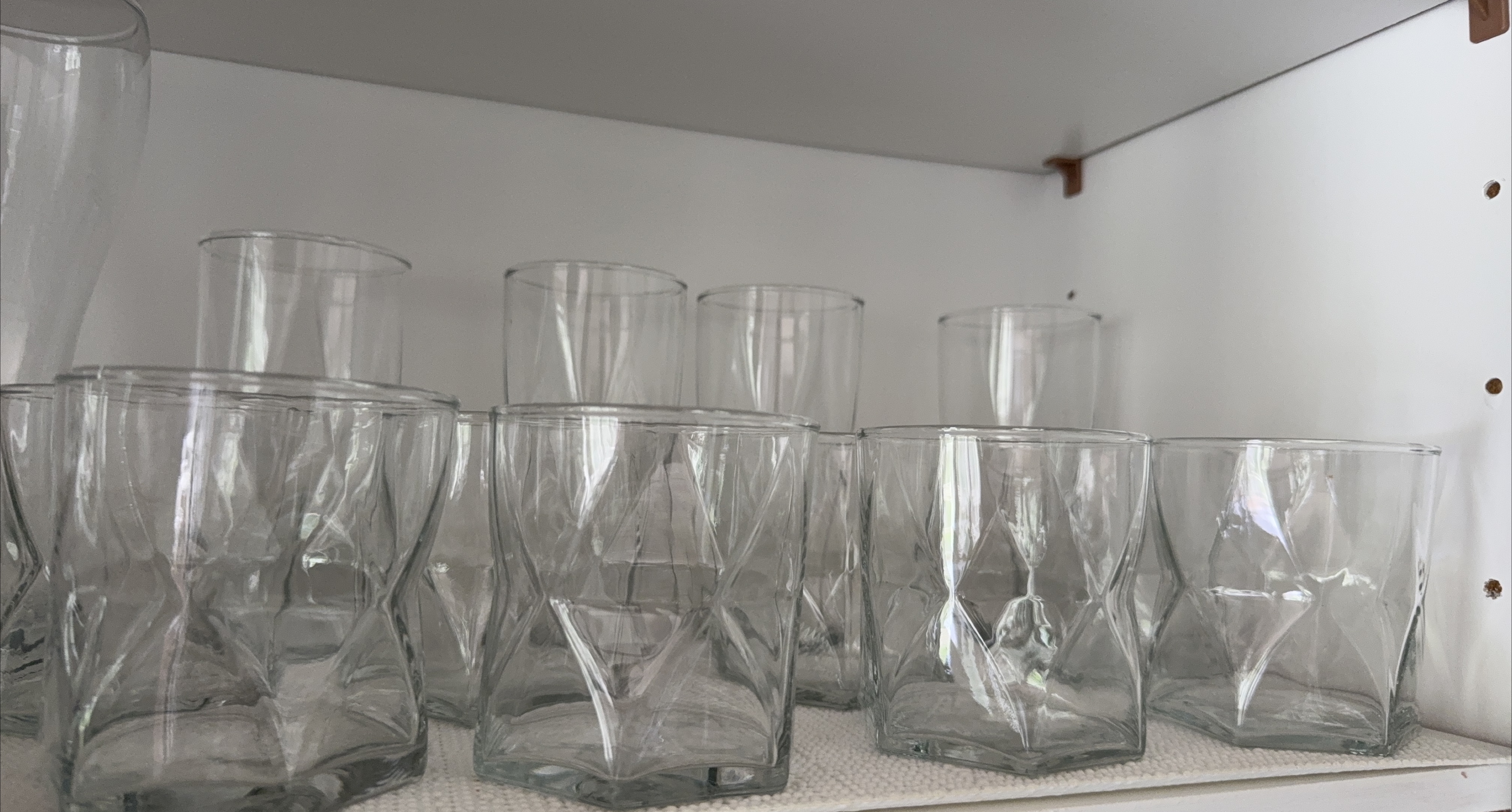 Set of 8 Geometric Whiskey Glasses