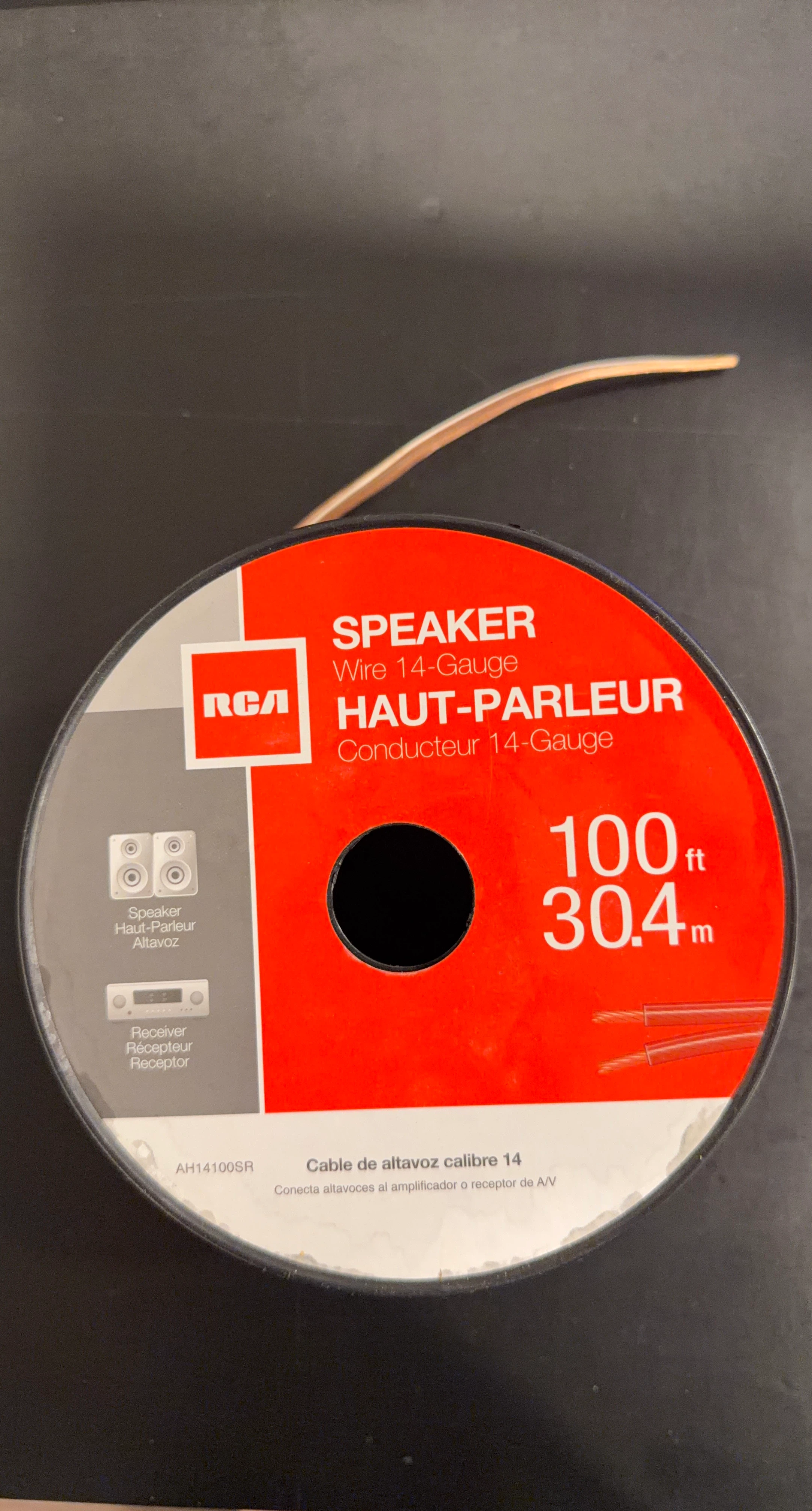 RCA 14-Gauge Speaker Wire - 100ft