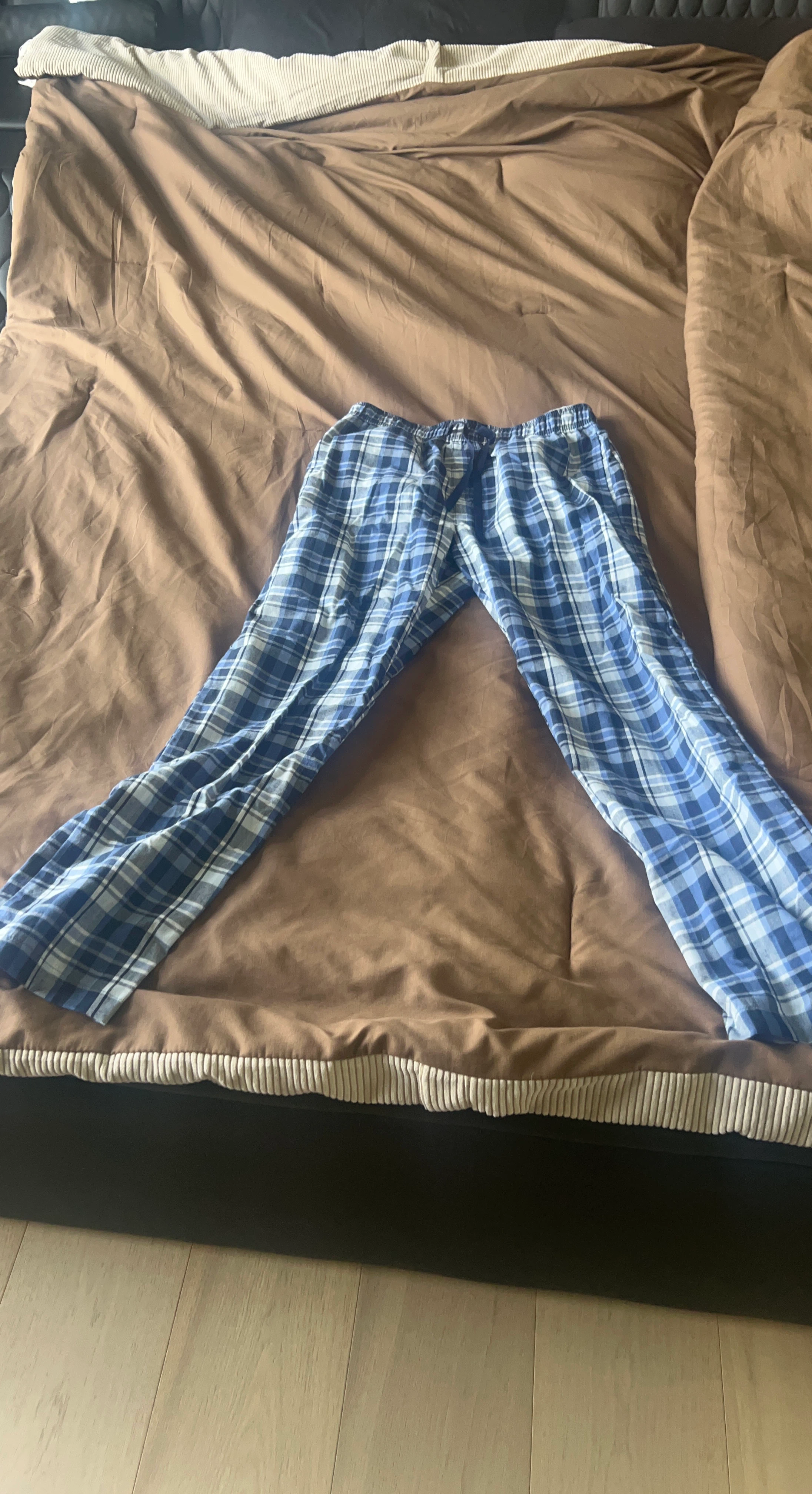 Blue Plaid Pajama Pants