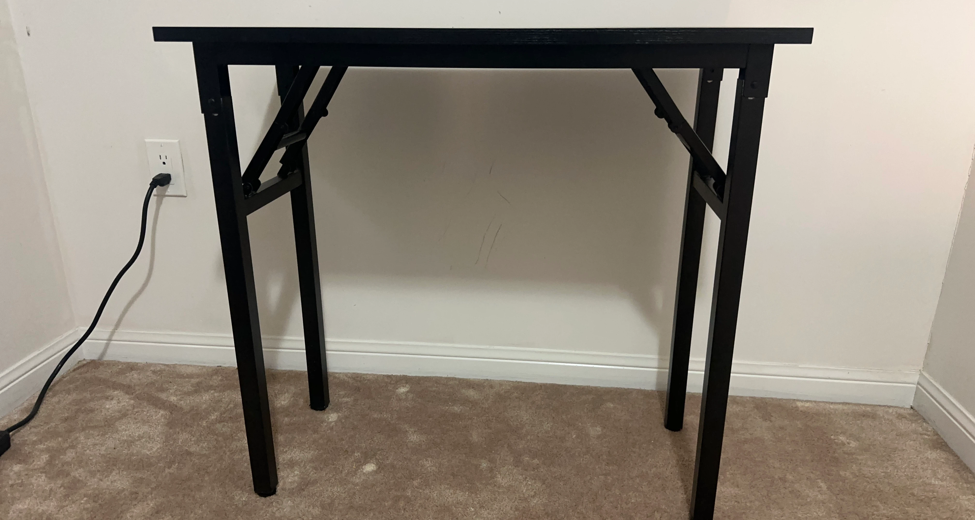 Black Folding Table