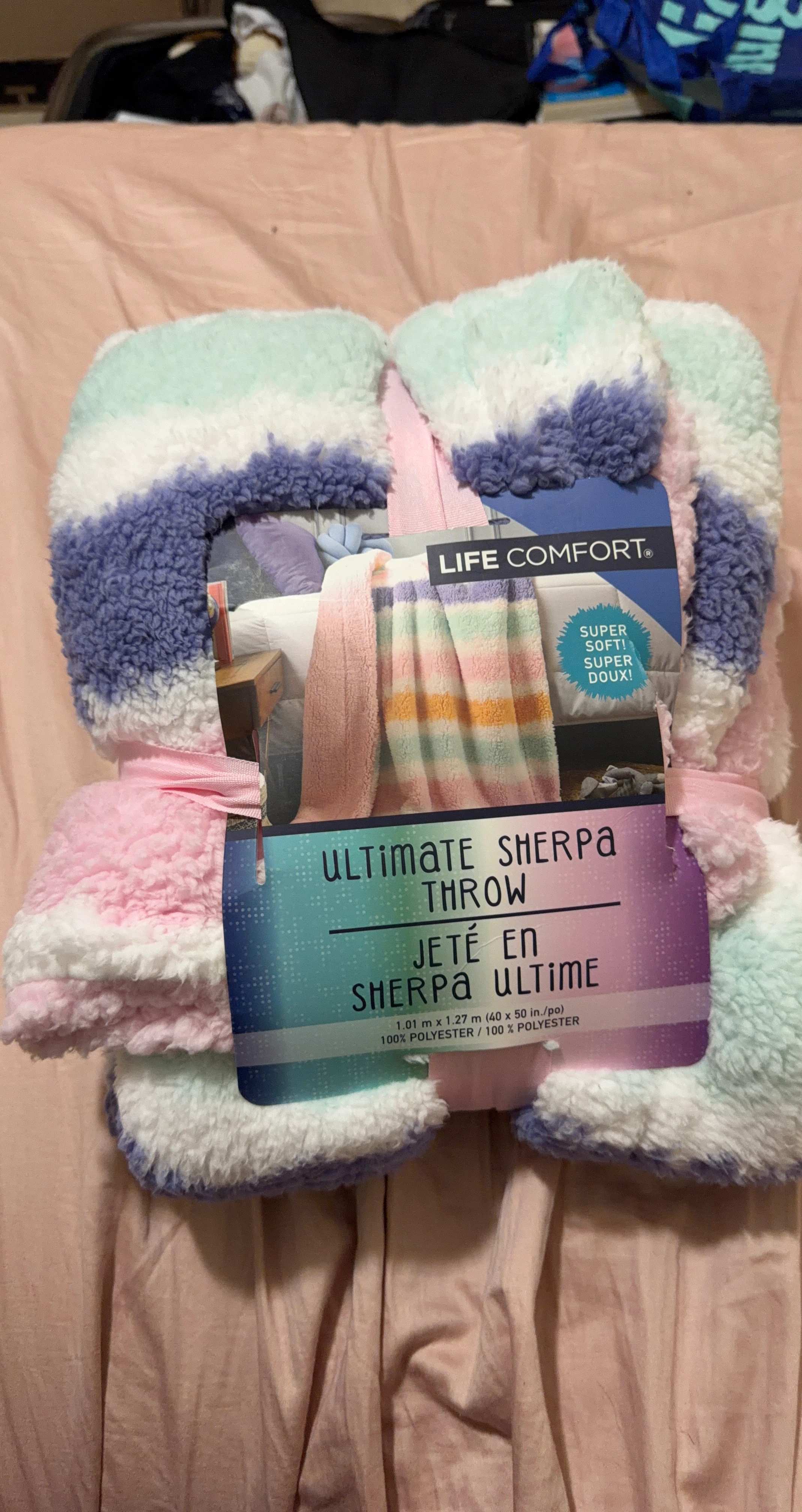 Life Comfort Ultimate Sherpa Throw Blanket