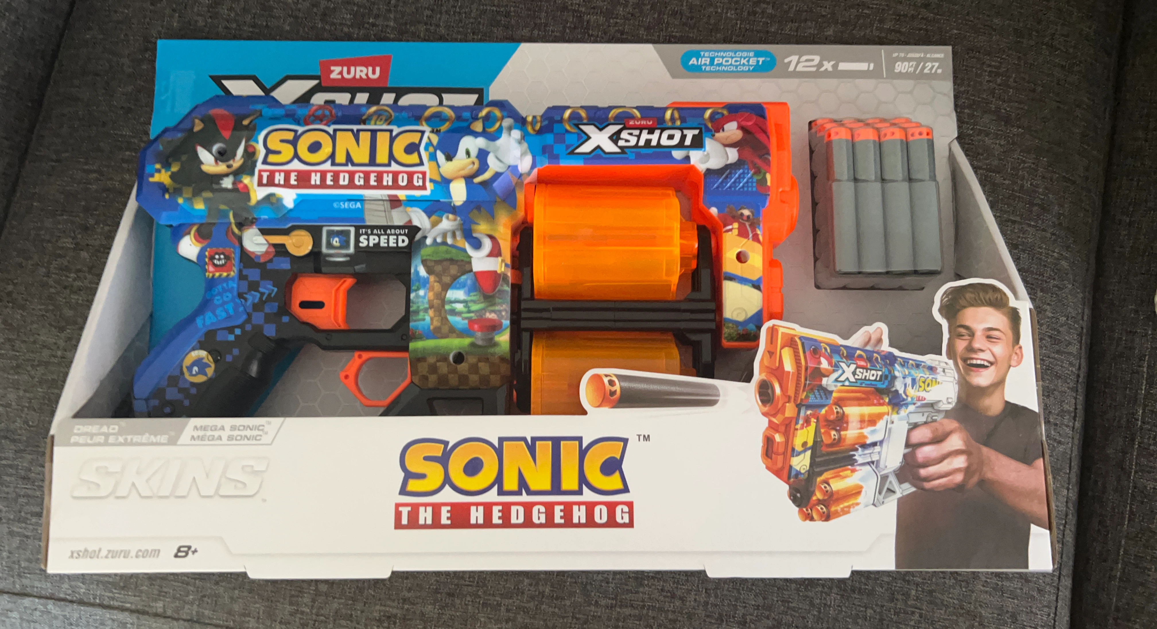 Zuru X-Shot Sonic the Hedgehog Mega Sonic Skin Darts