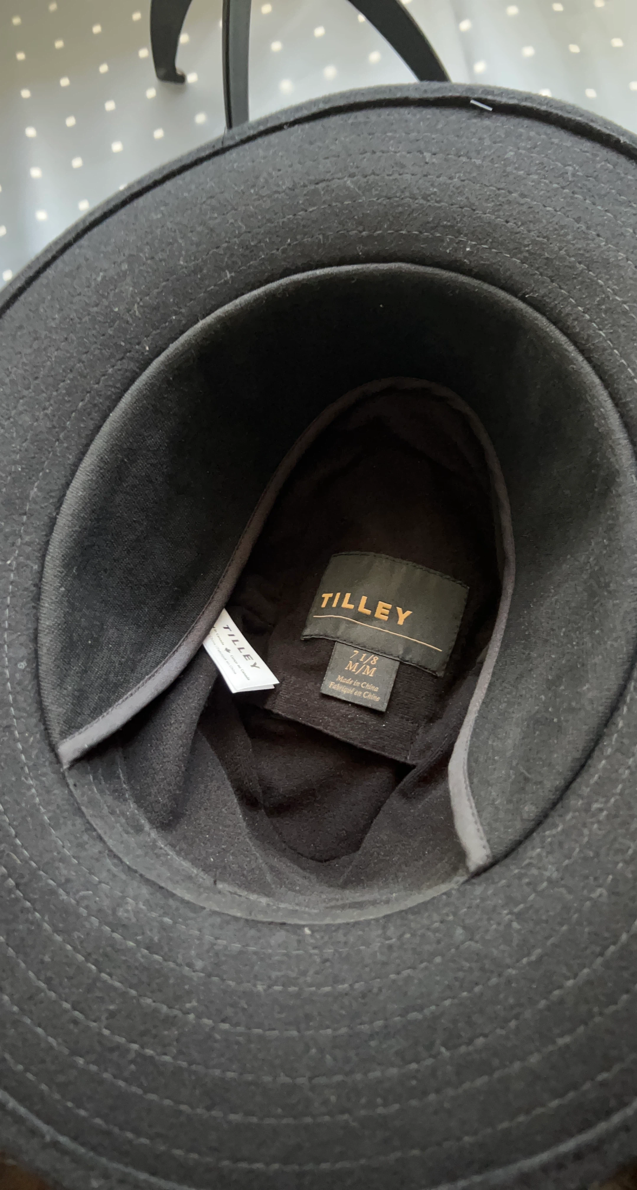 Tilley Black Fedora Hat
