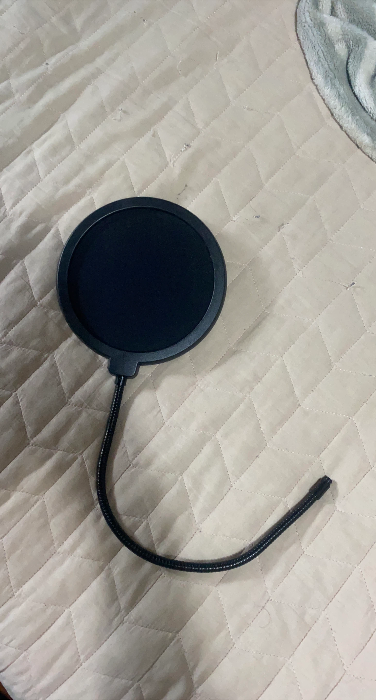 Black Pop Filter with Gooseneck Arm