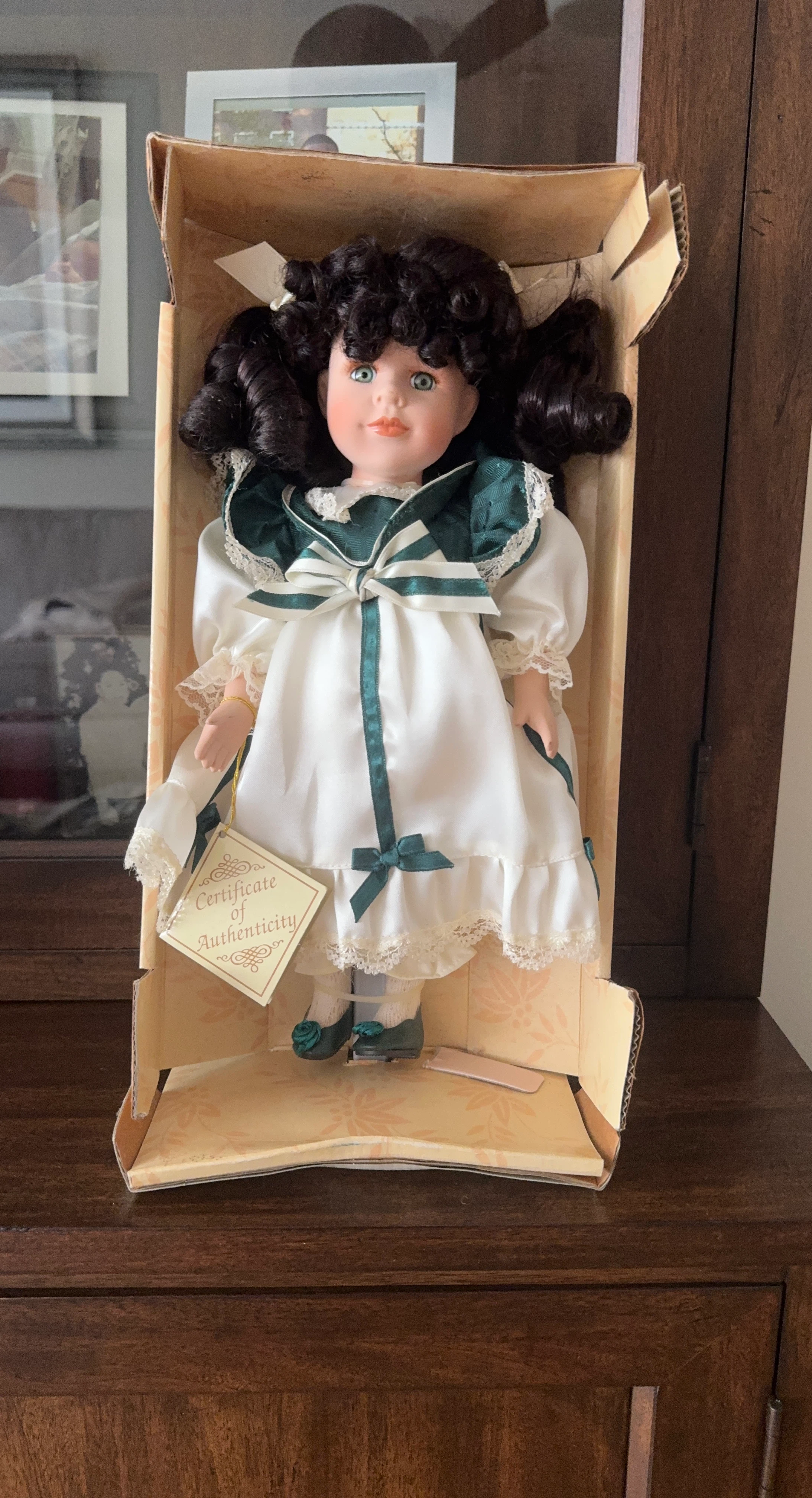 Collectible Porcelain Doll w/ Certificate of Authenticity