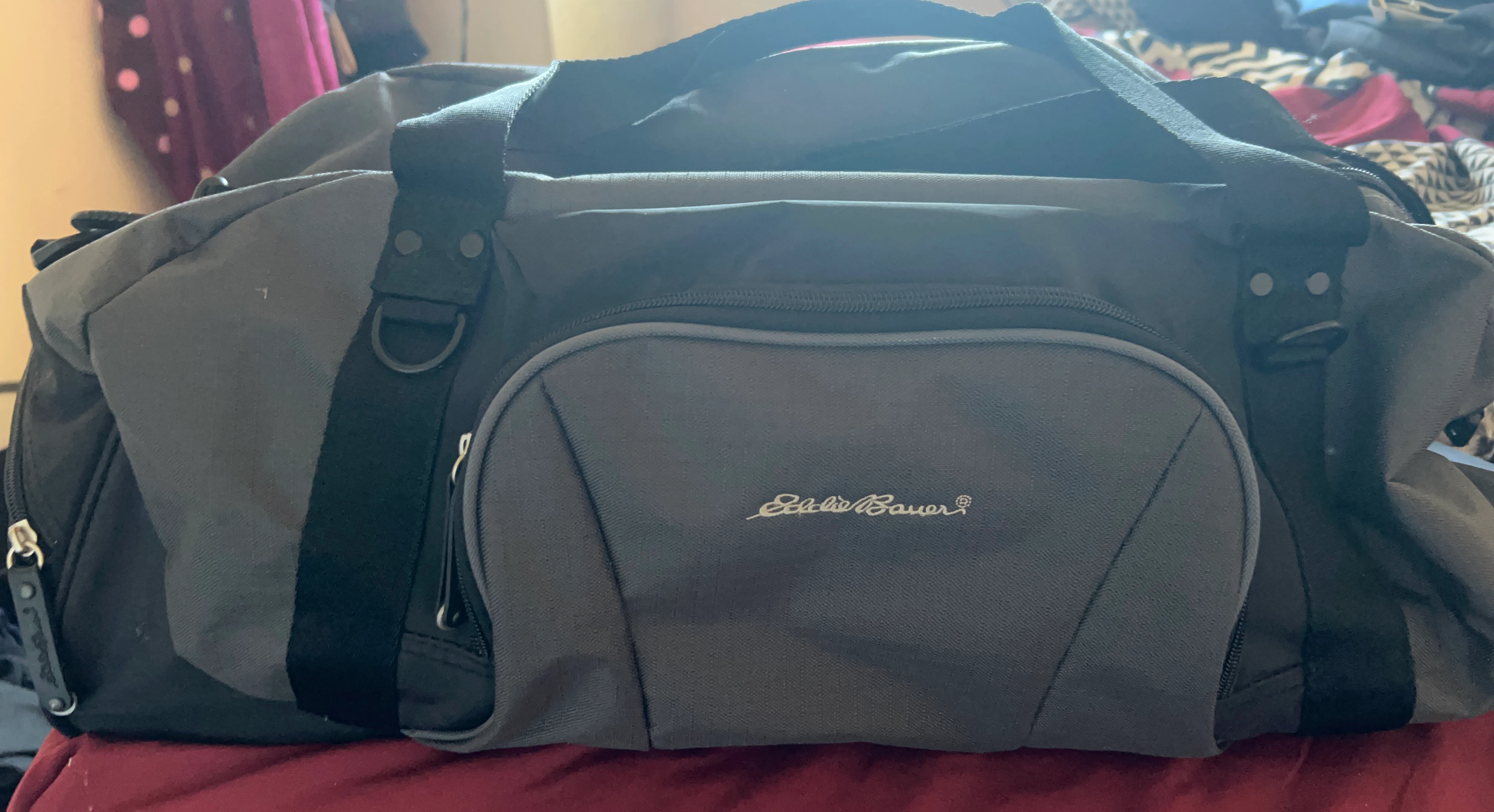 Eddie Bauer Grey Duffel Bag