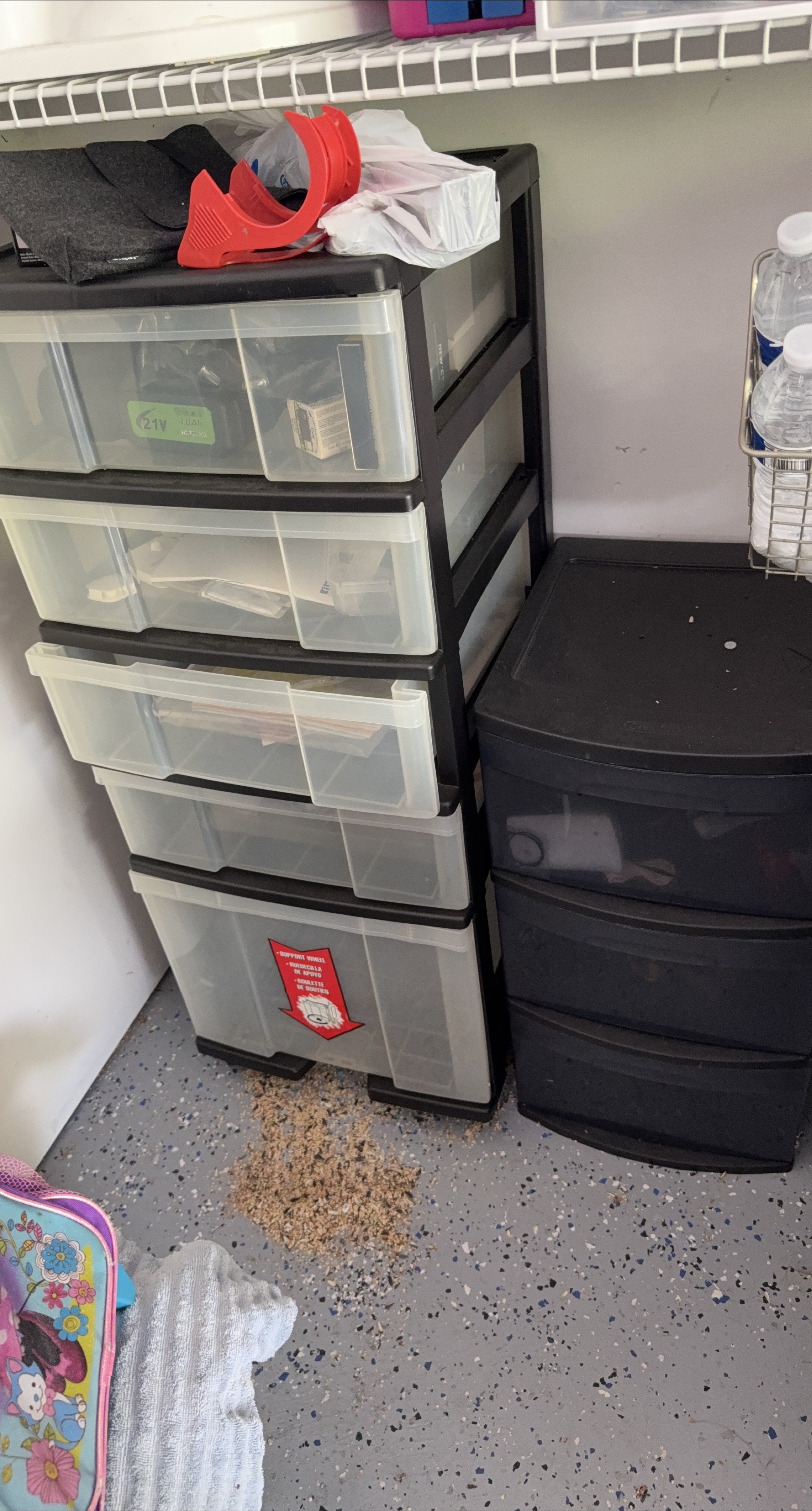 Plastic Storage Drawer Unit