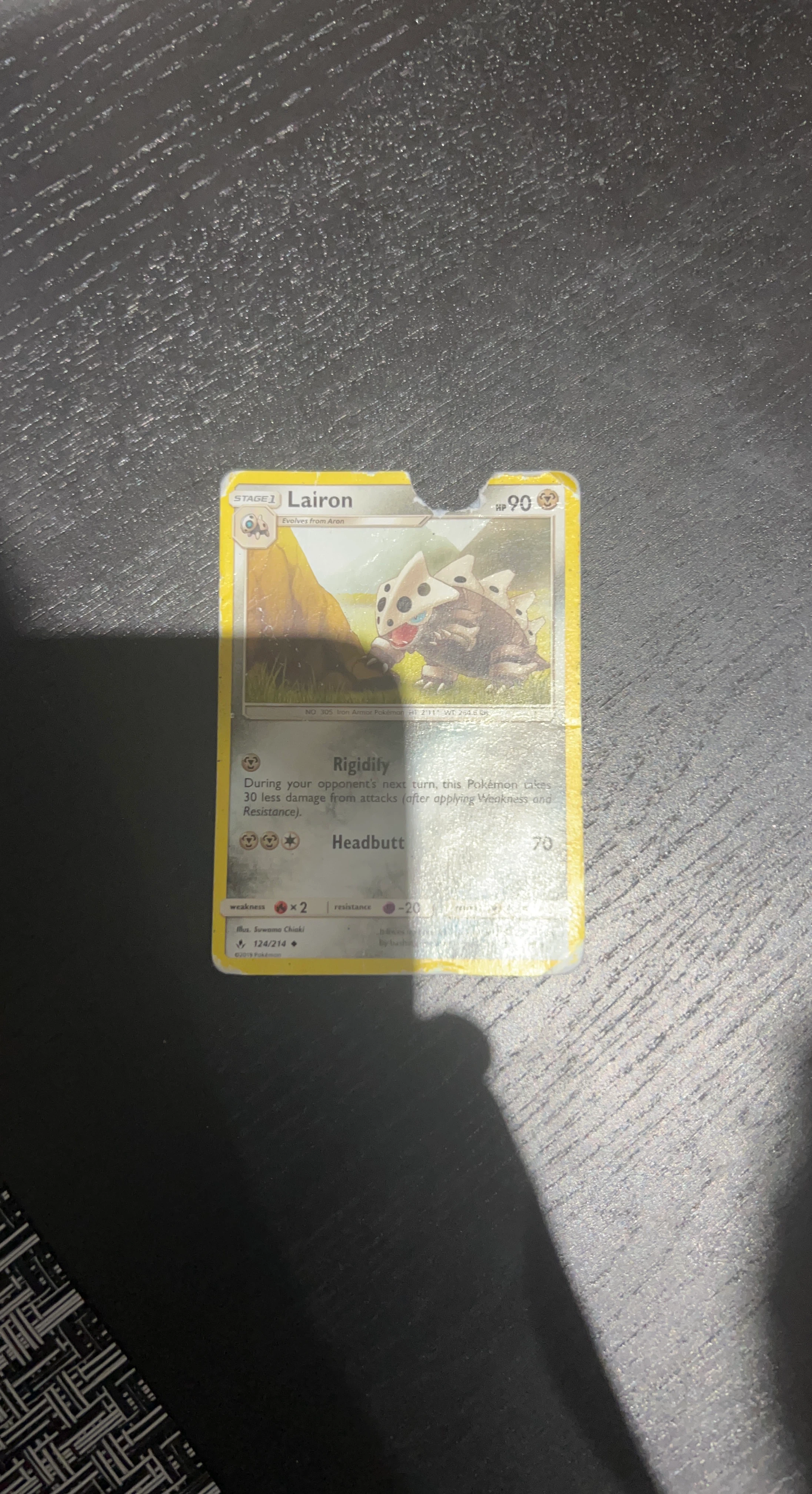 Lairon Pokemon Card (124/214)