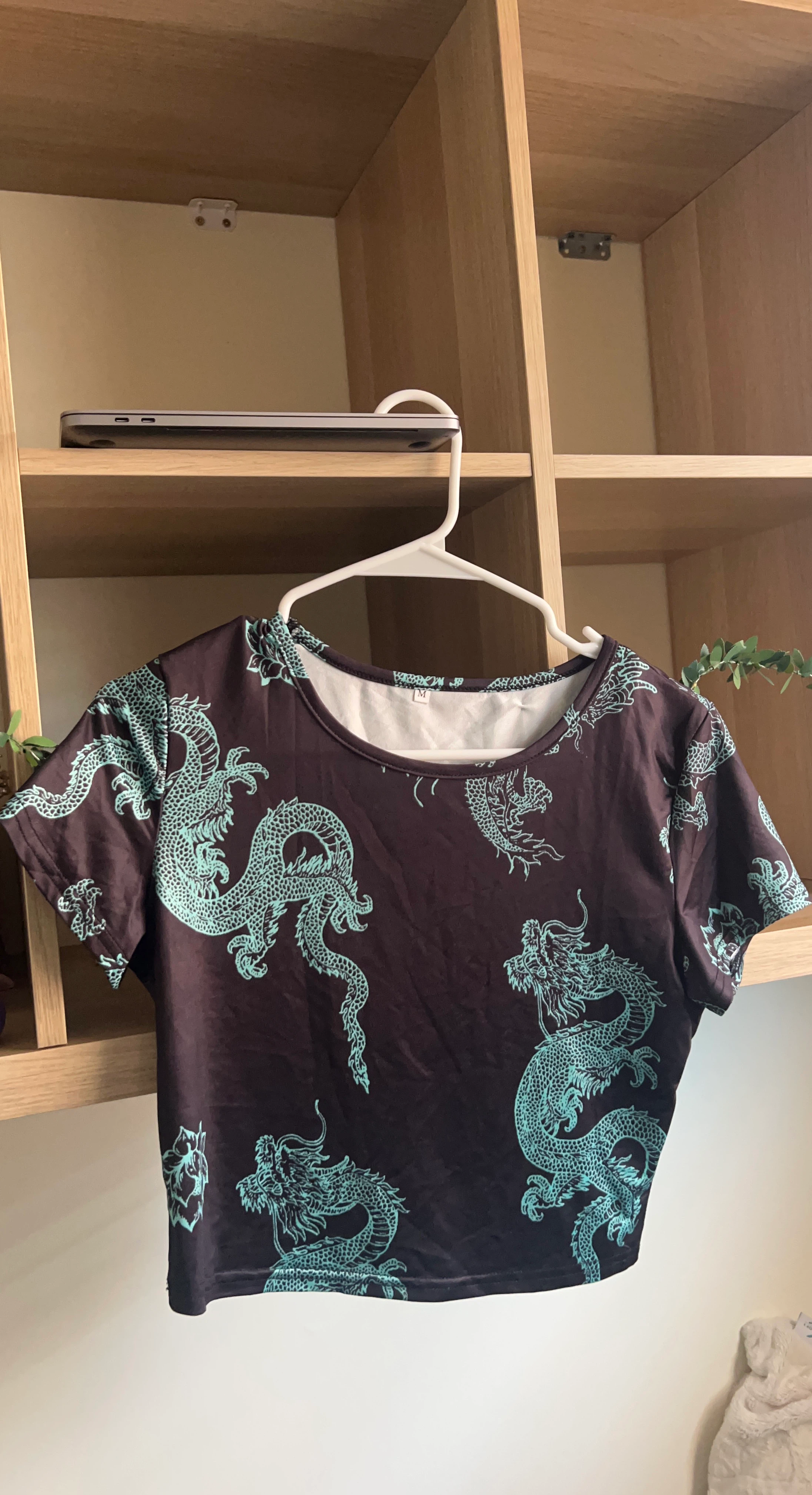 Dragon Print Crop Top