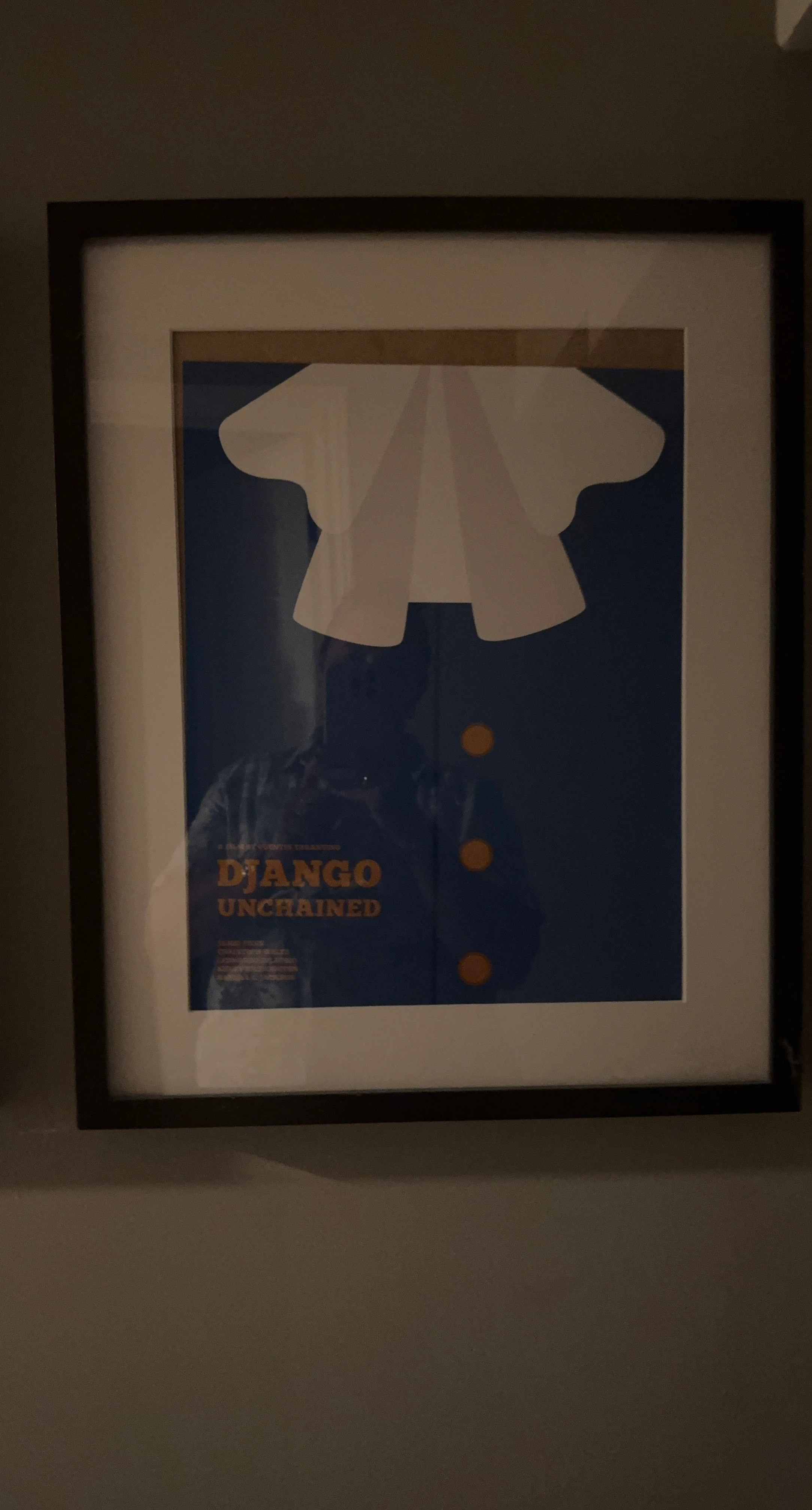 Framed Django Unchained Poster