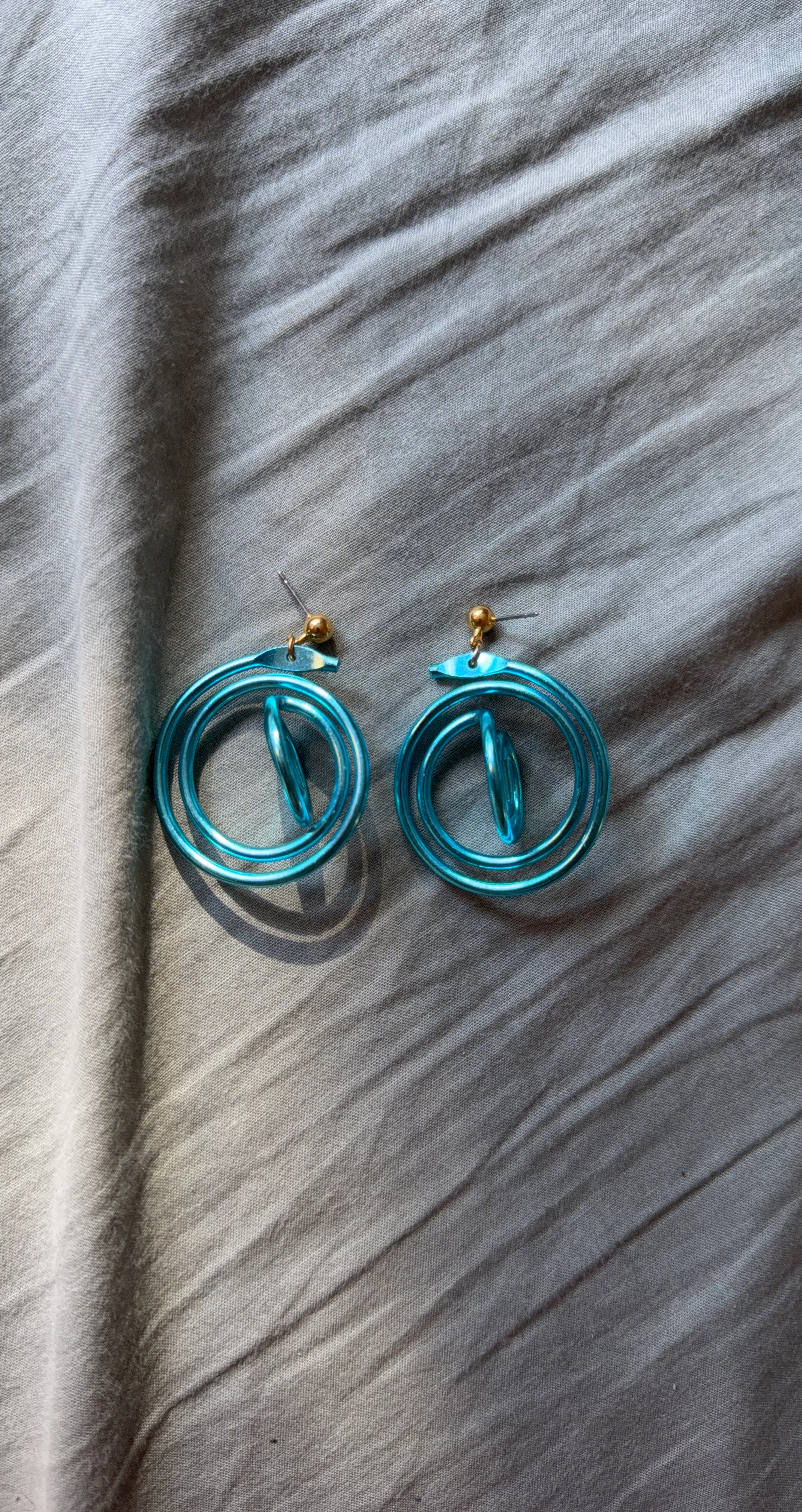 Turquoise Swirl Earrings
