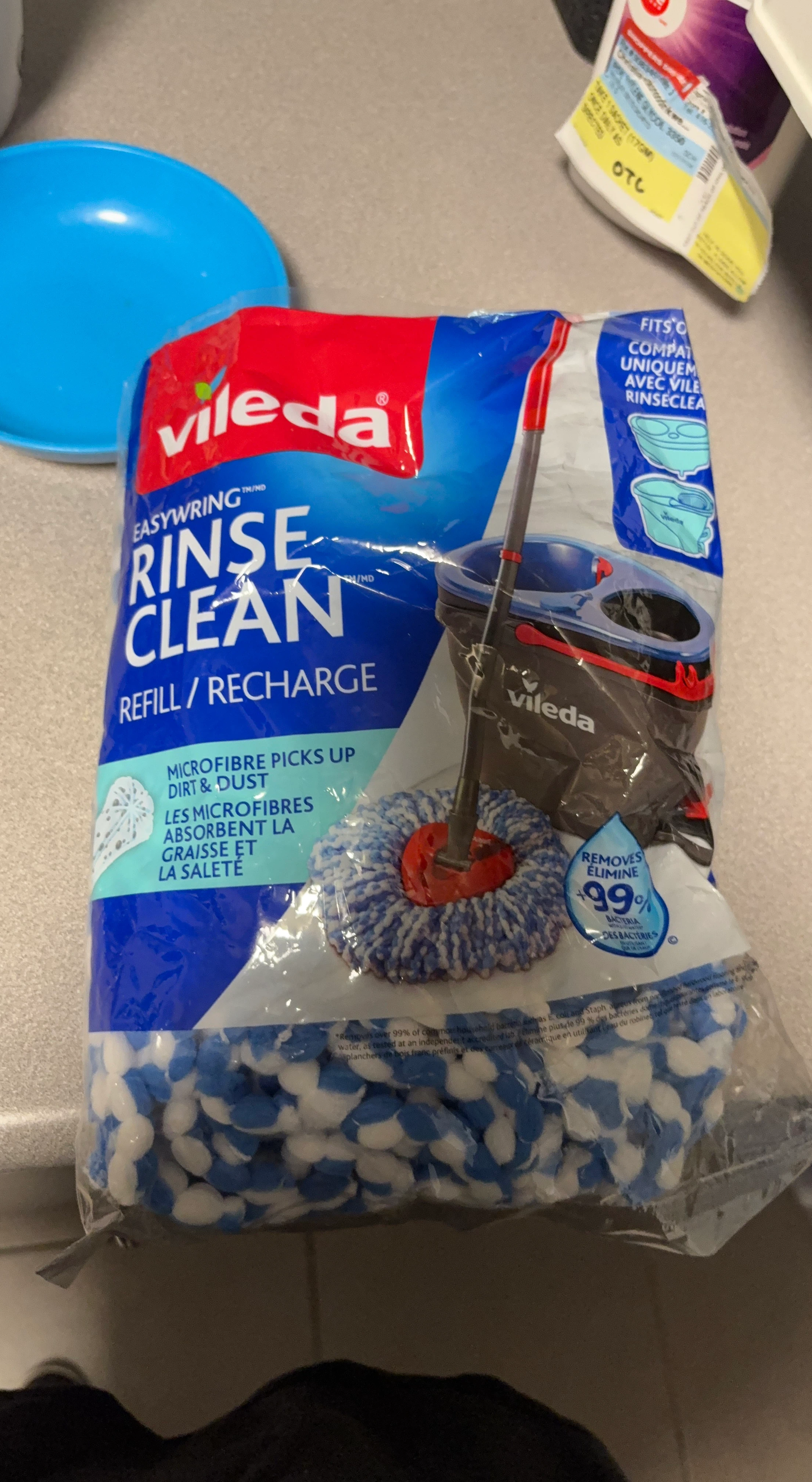 Vileda Rinse Clean Mop Refill Head