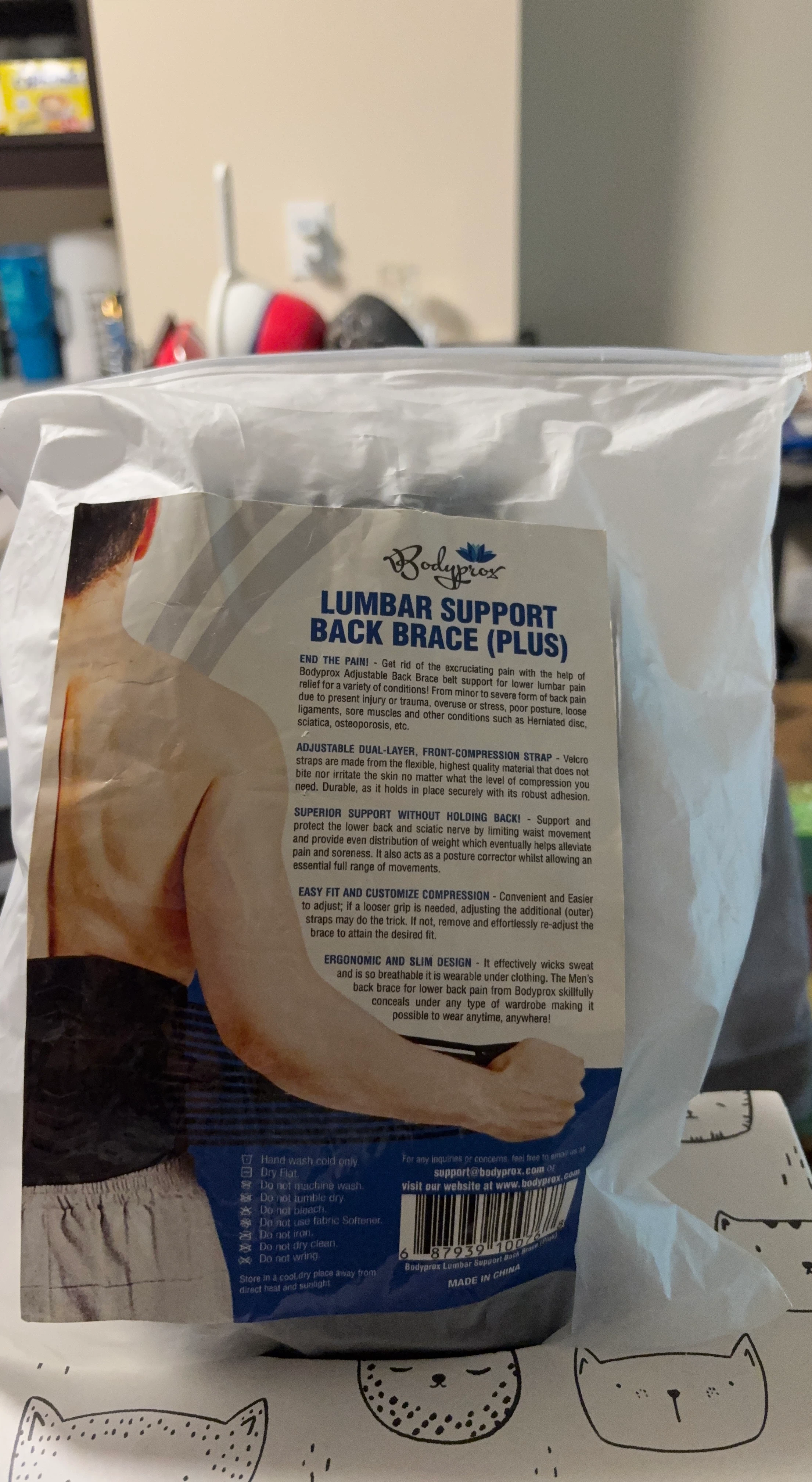 Bodyprox Lumbar Support Back Brace (Plus)