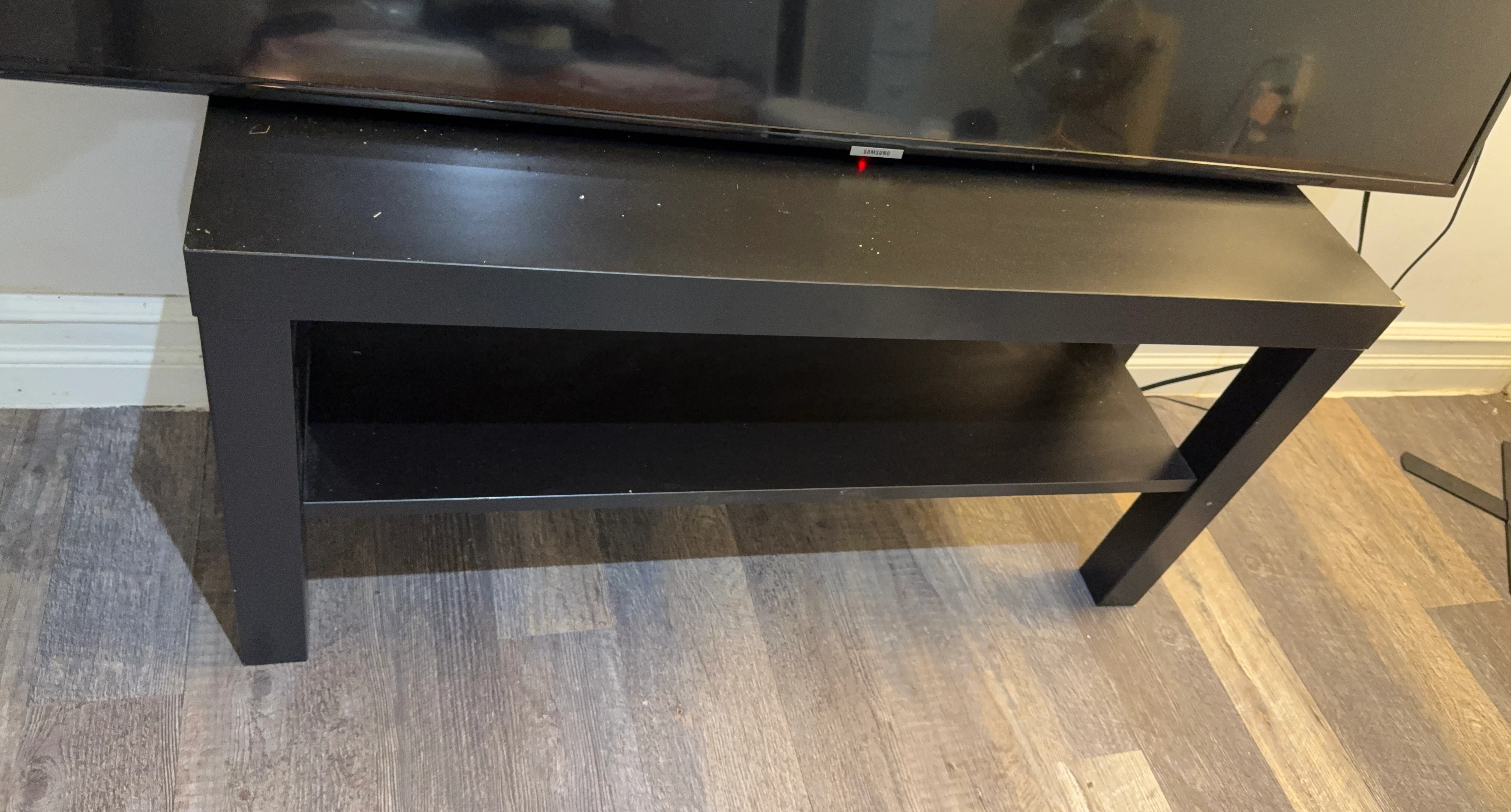 Black Entertainment Unit with Shelf