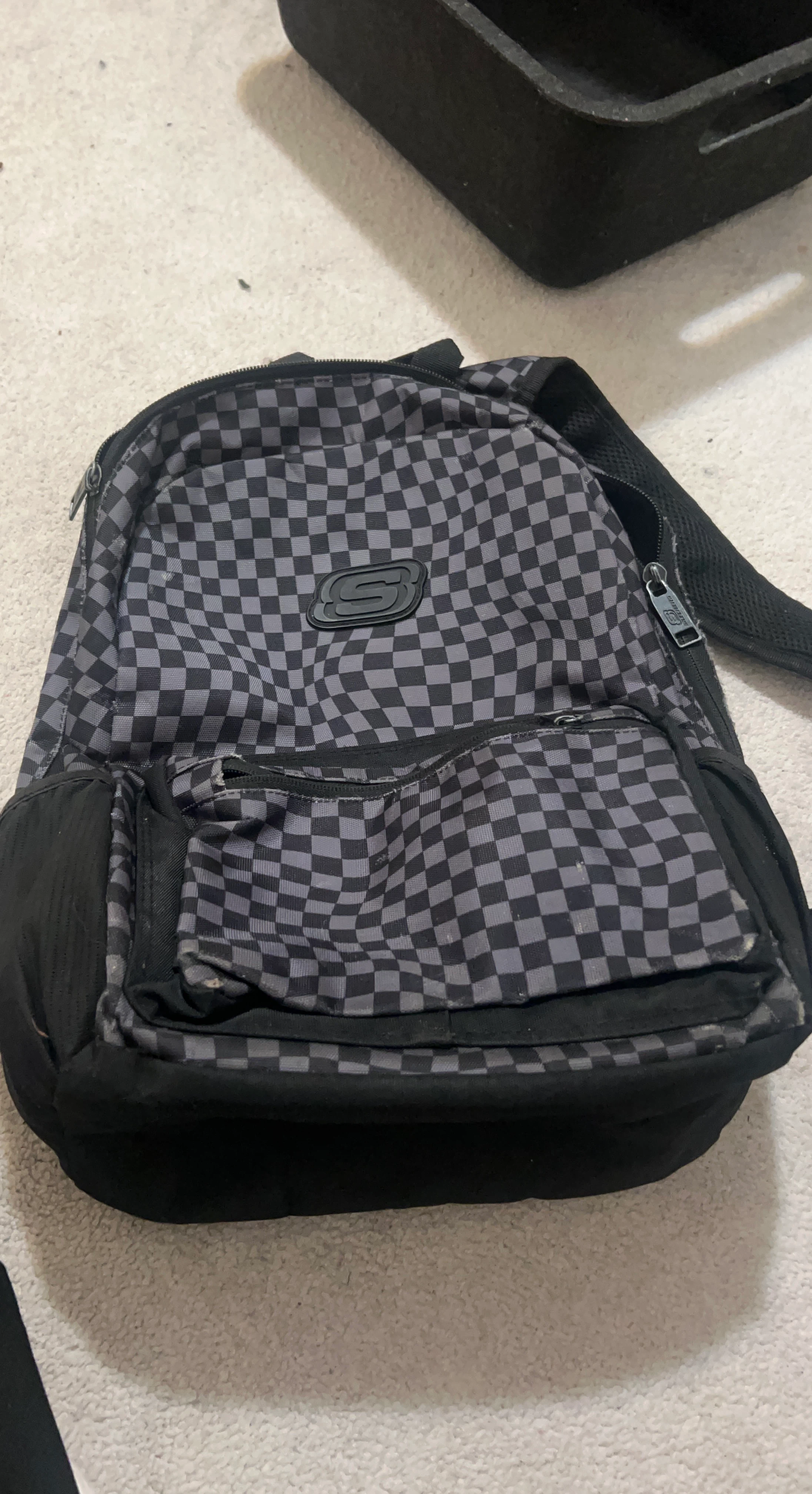 Skechers Backpack with Checkerboard Pattern