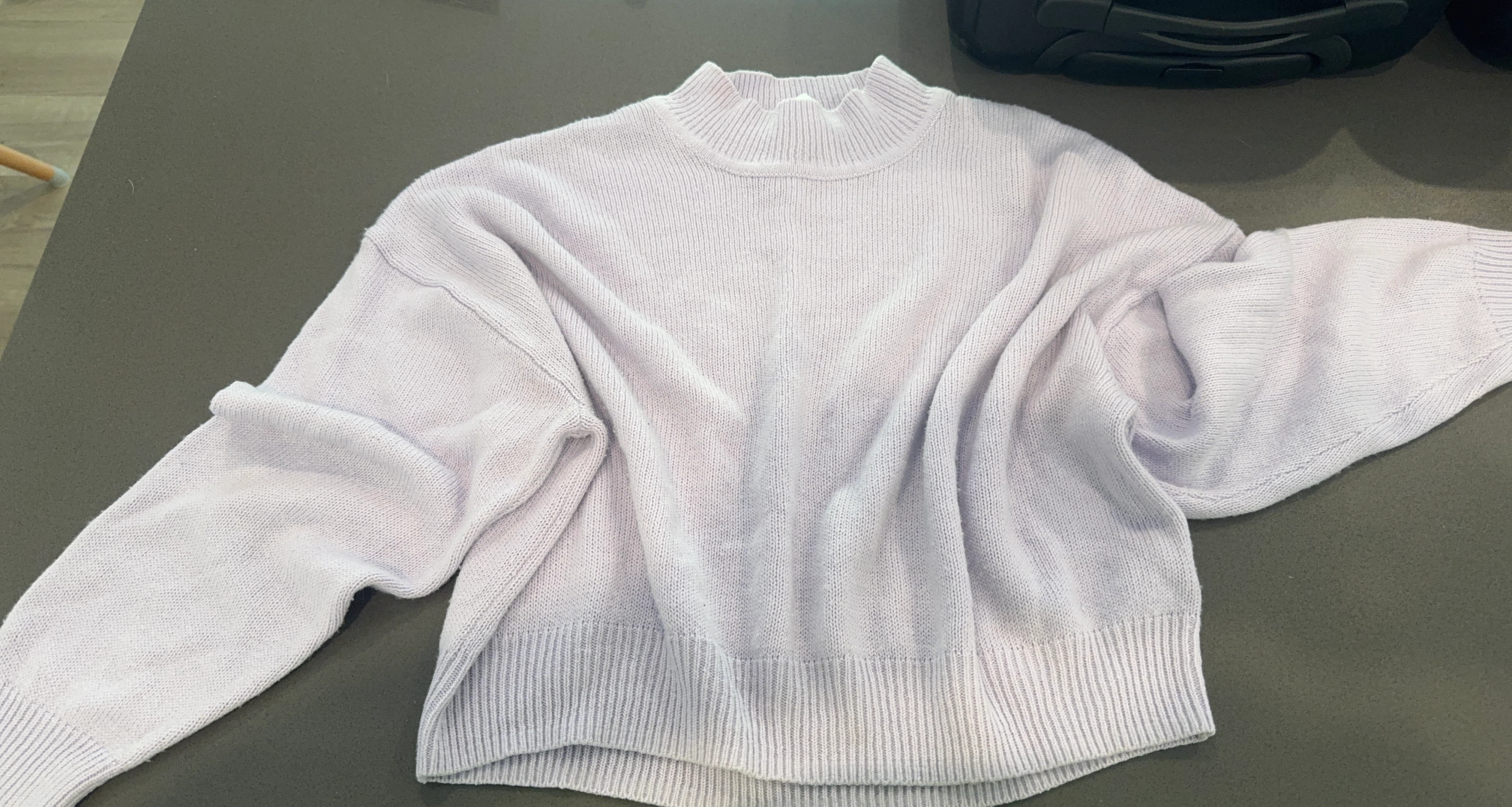Light Purple Mock Neck Sweater