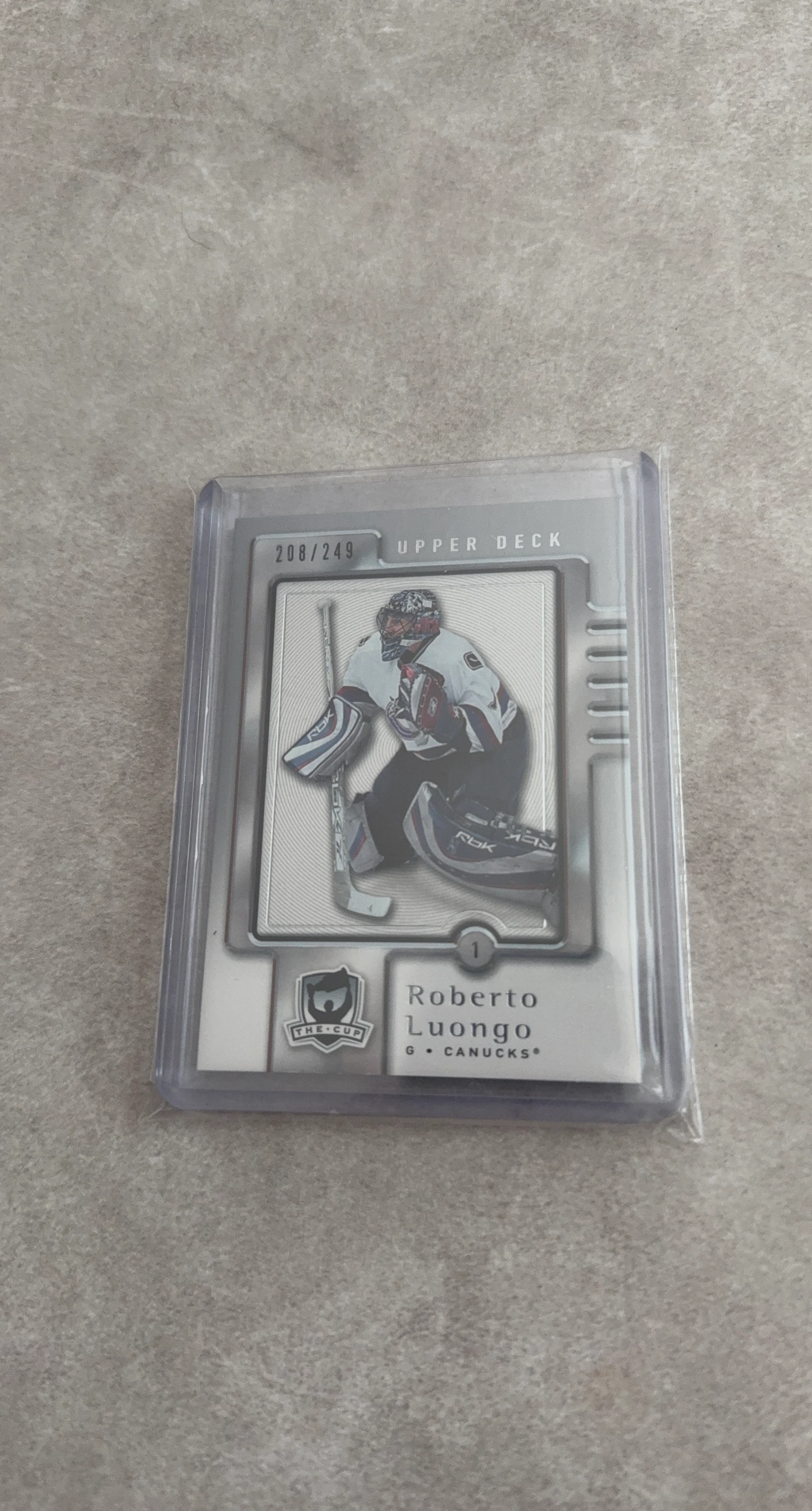 Upper Deck Roberto Luongo Hockey Card 208/249