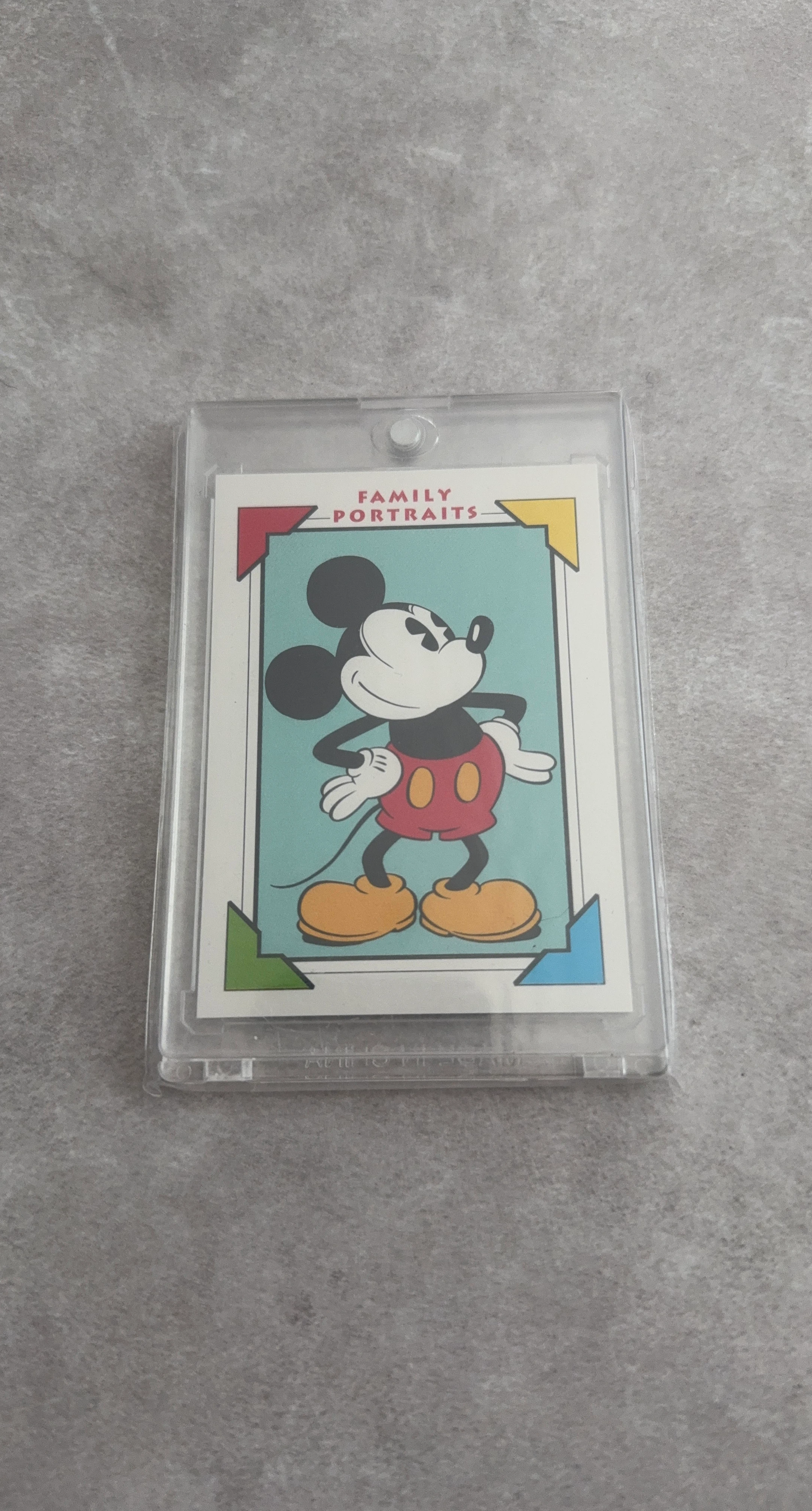 Disney Family Portraits Mickey Mouse Trading Card
