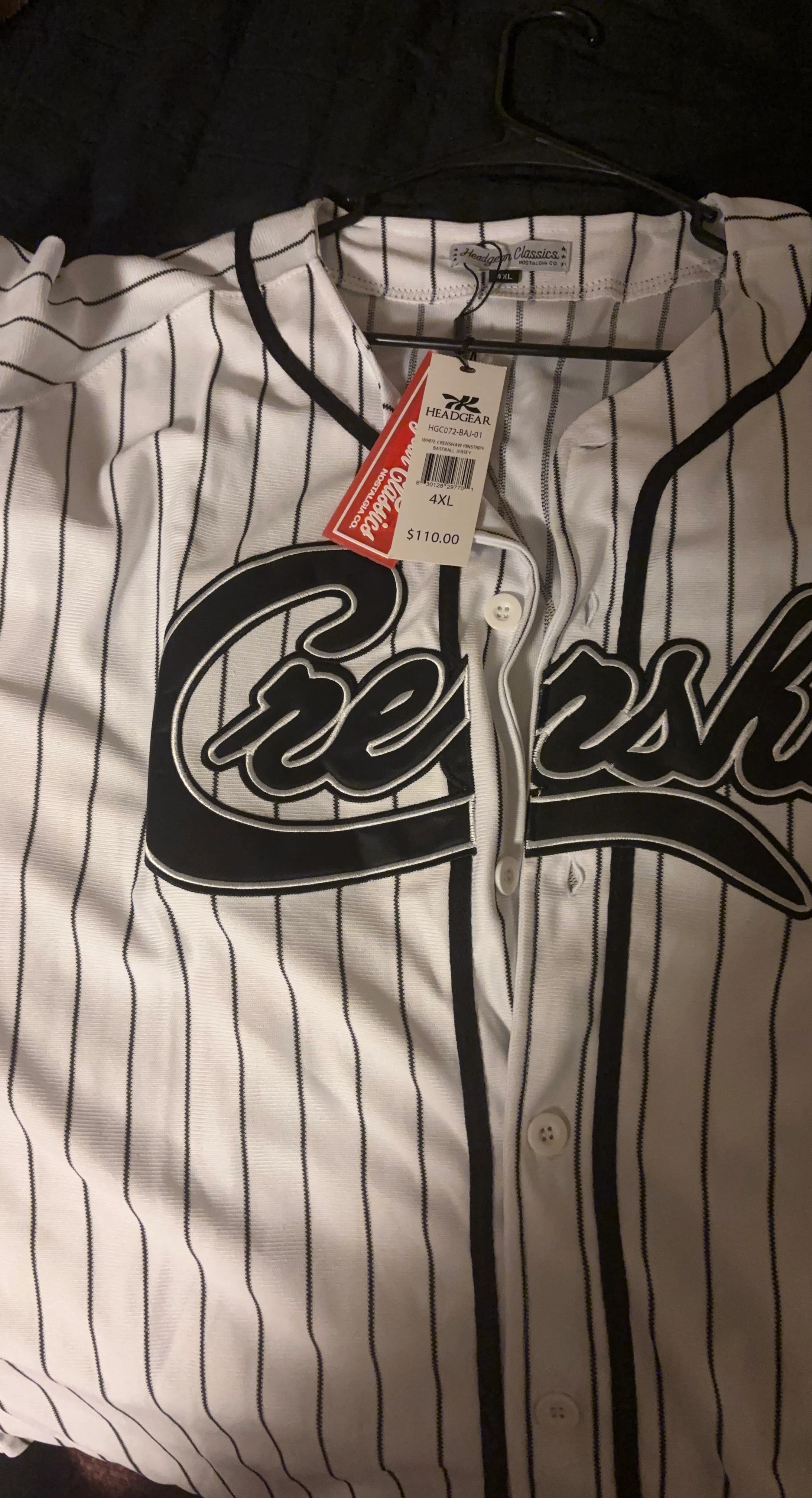 Headgear Classics Victory Lap Baseball Jersey 4XL