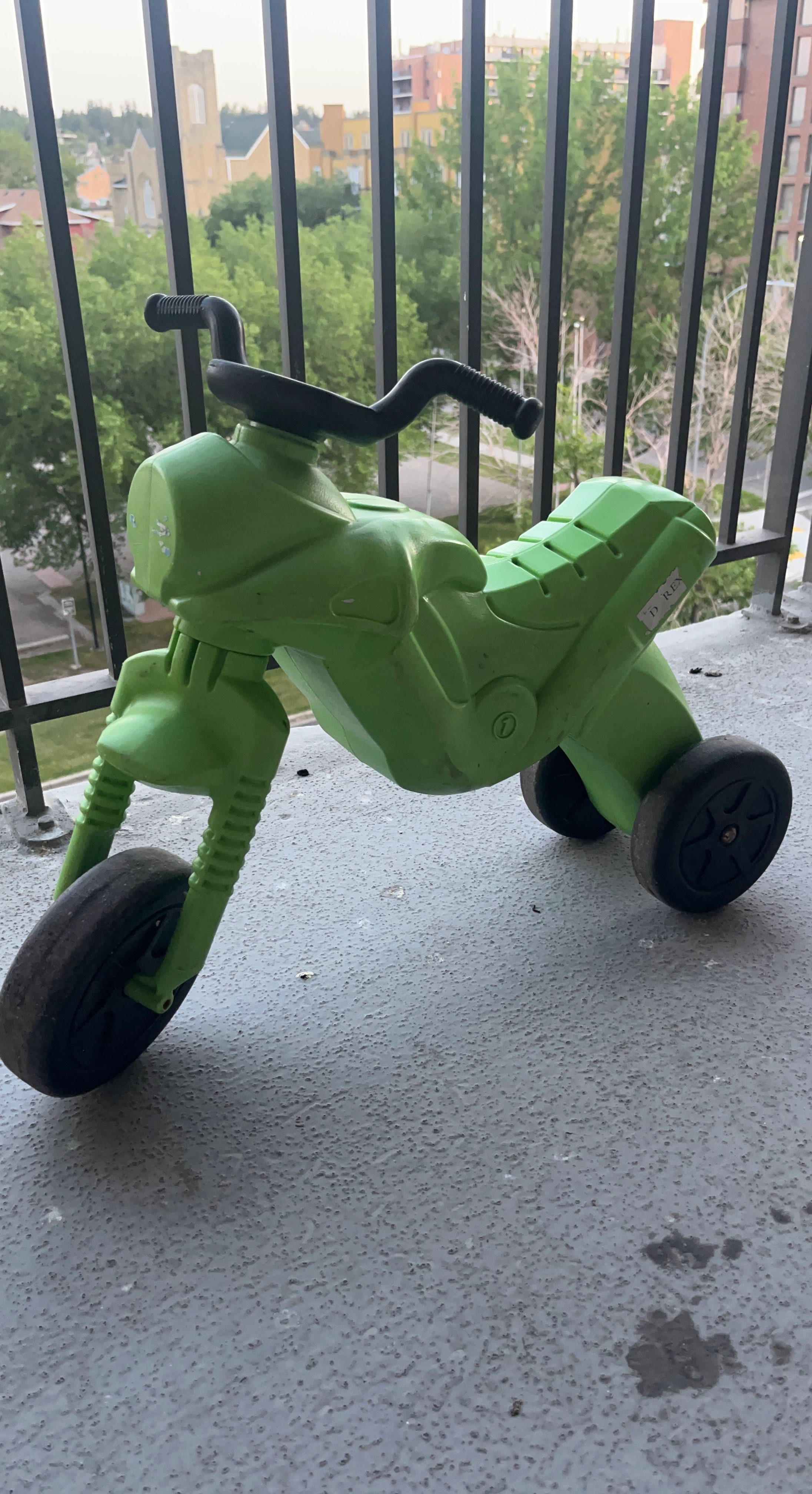 Kids Green Ride-On Motorcycle Toy