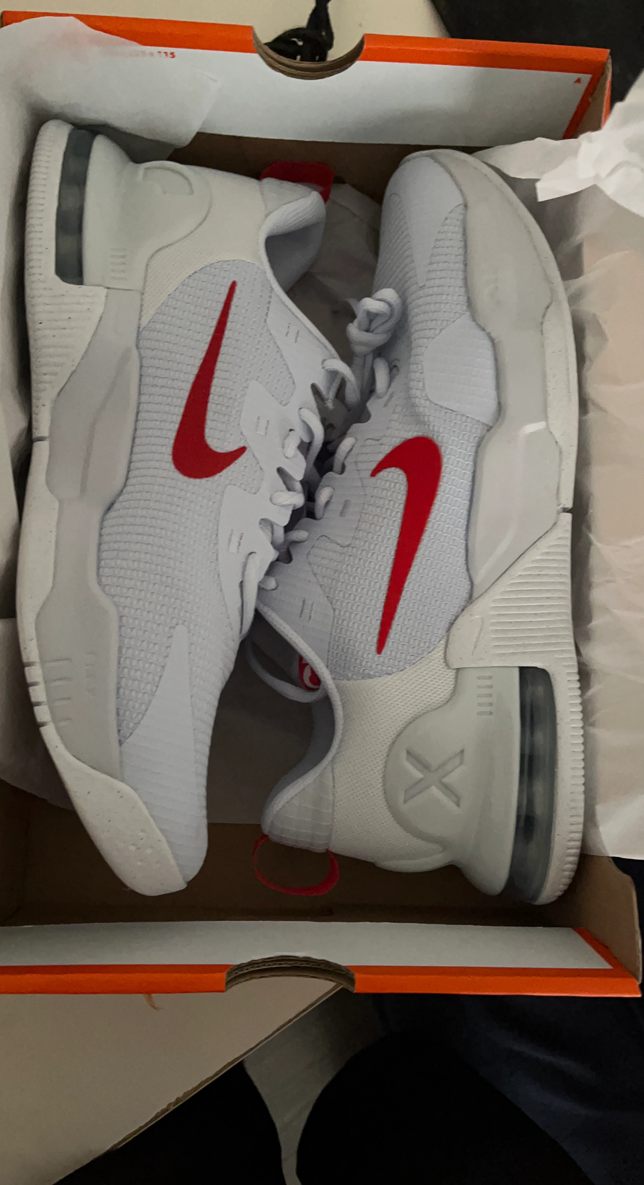 Nike Air Max Impact 4 White Red Men's Shoes