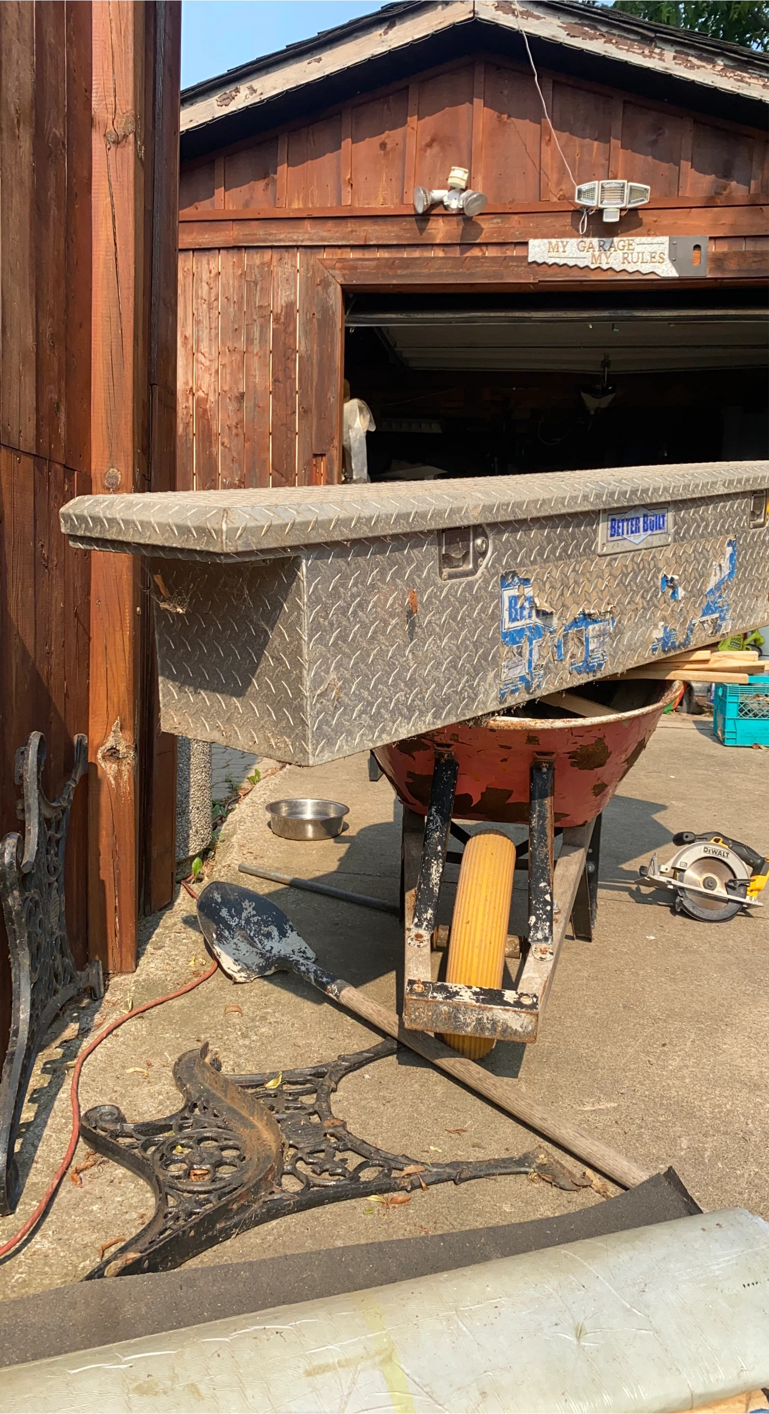 Better Built Silver Truck Tool Box