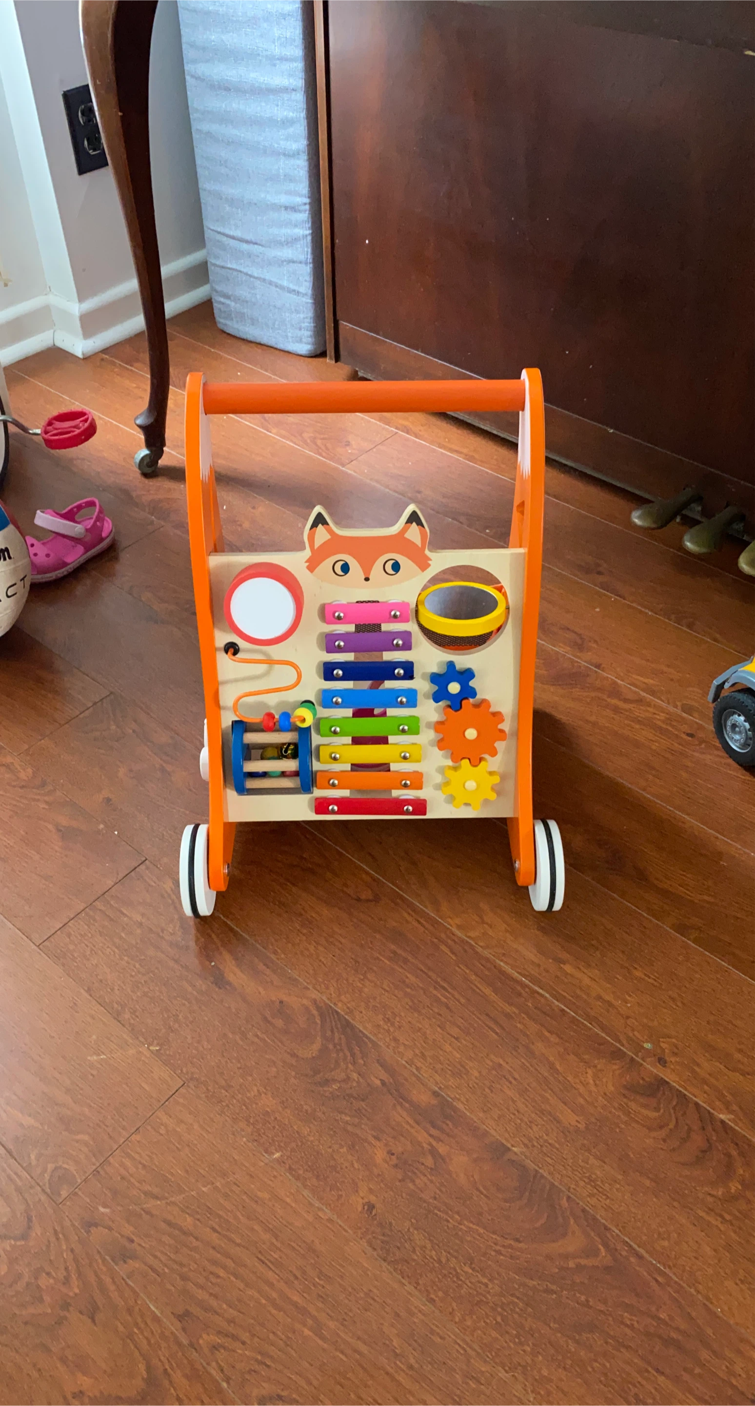 Wooden Activity Walker with Xylophone and Gears