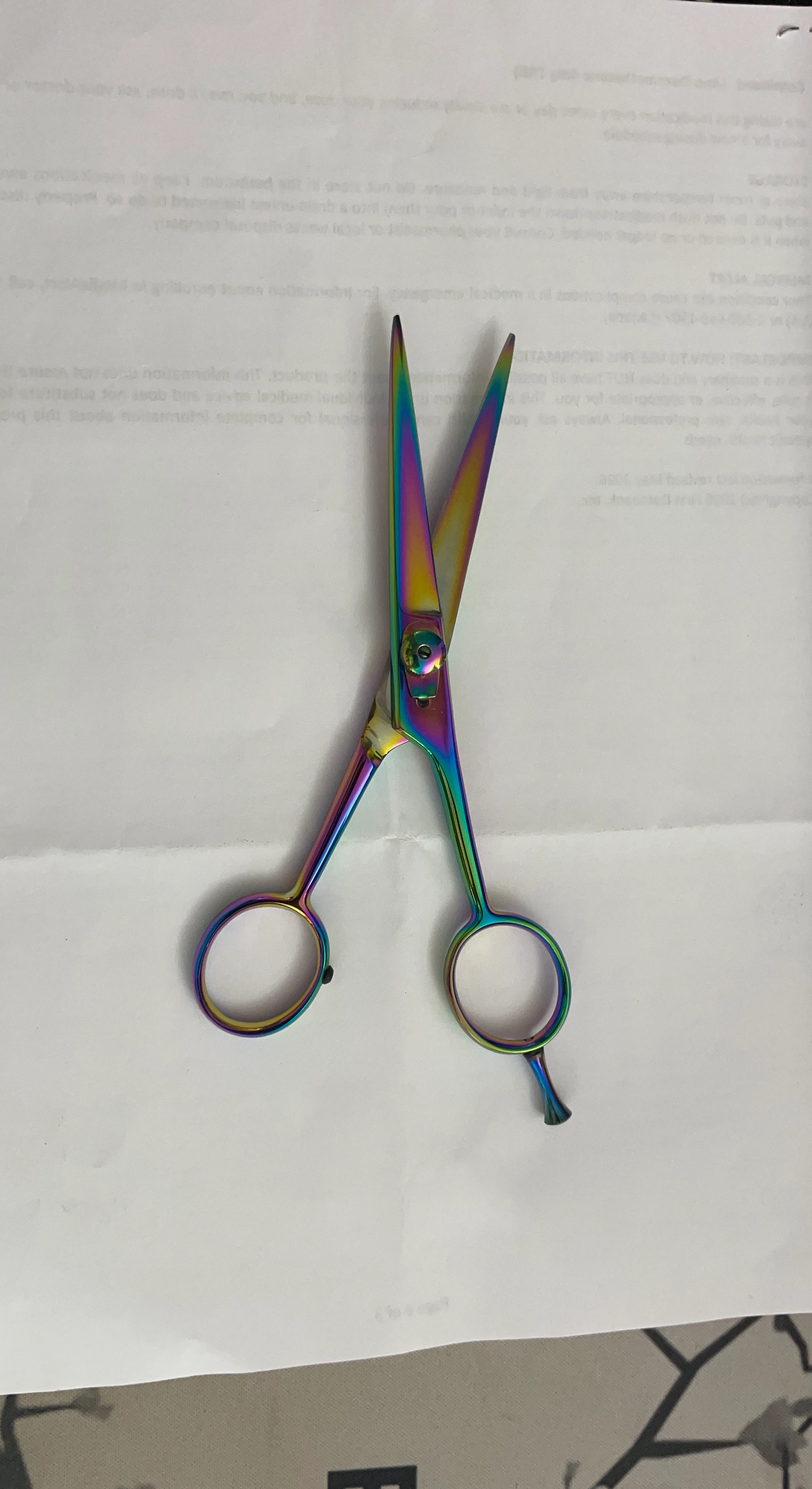Rainbow Hair Cutting Scissors