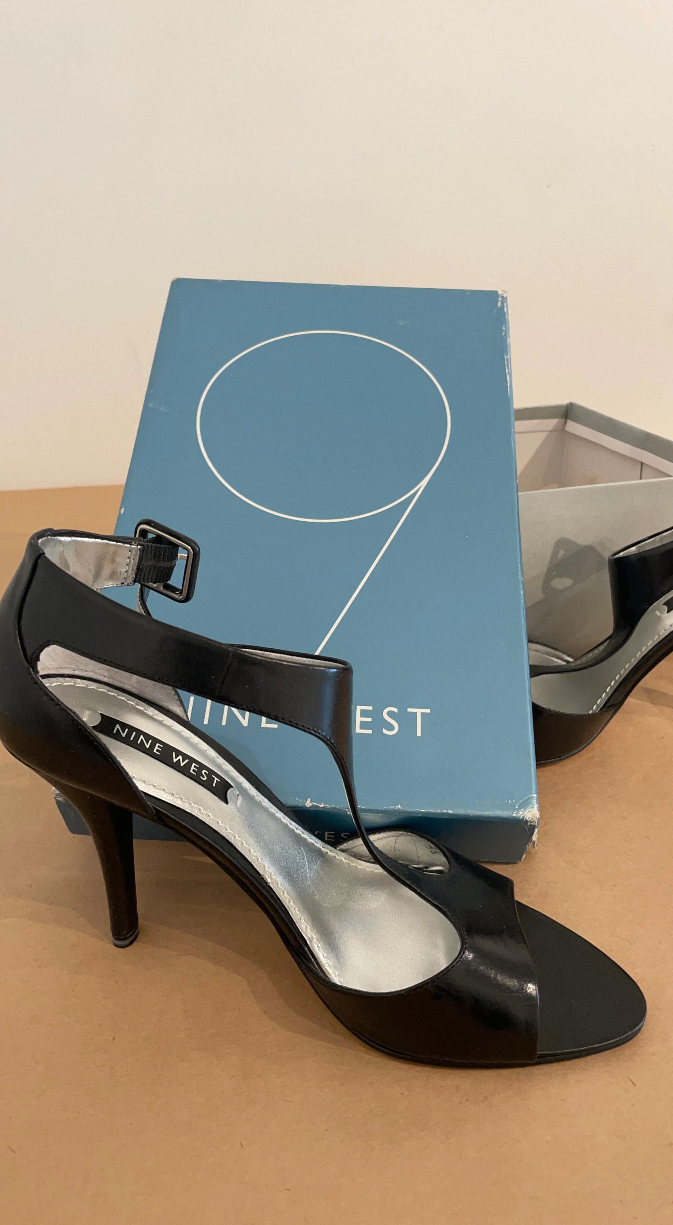 Nine West Black Heels with Box