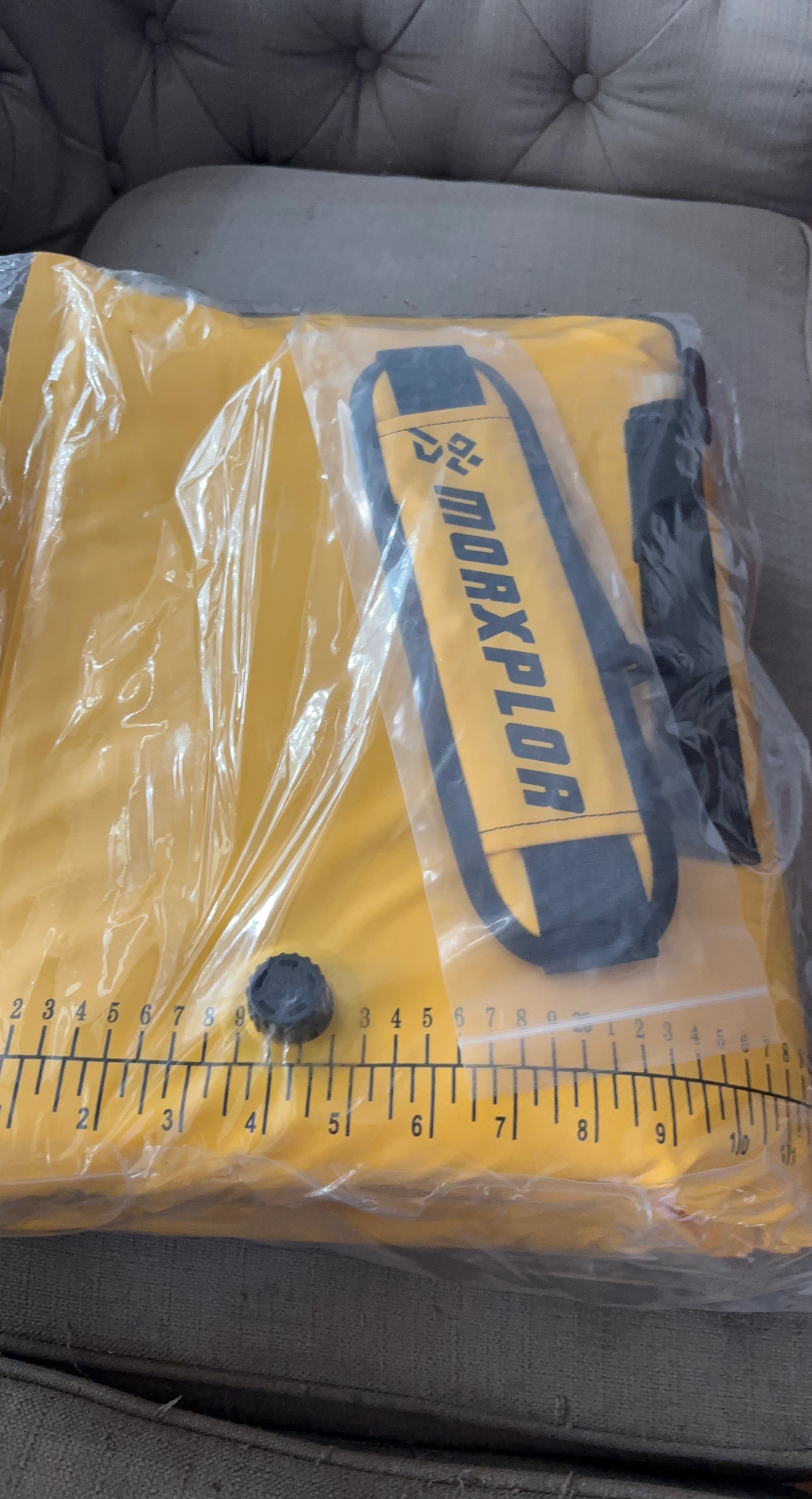 MORXPLOR Yellow Fishing Mat with Ruler