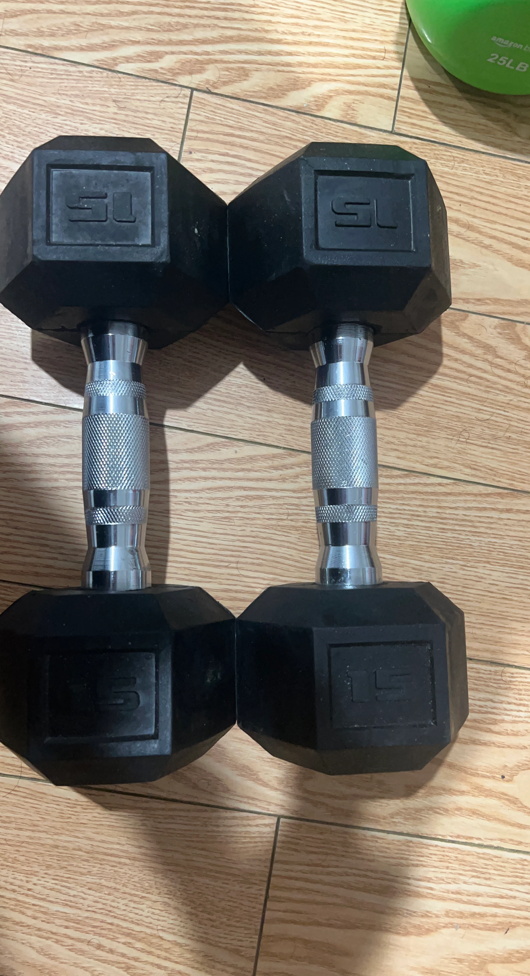 Pair of 15lb Dumbbells