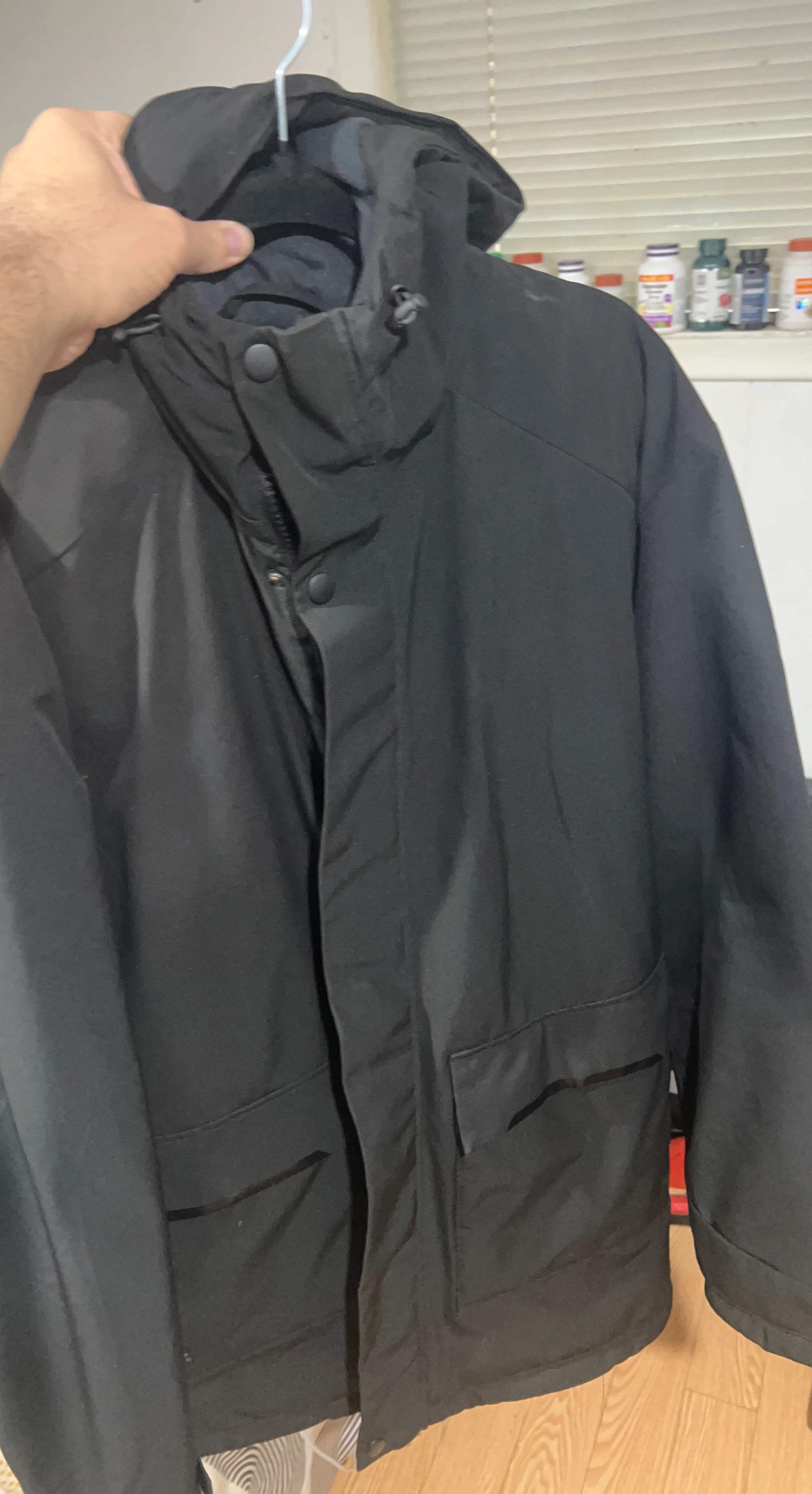 Black Winter Parka Jacket