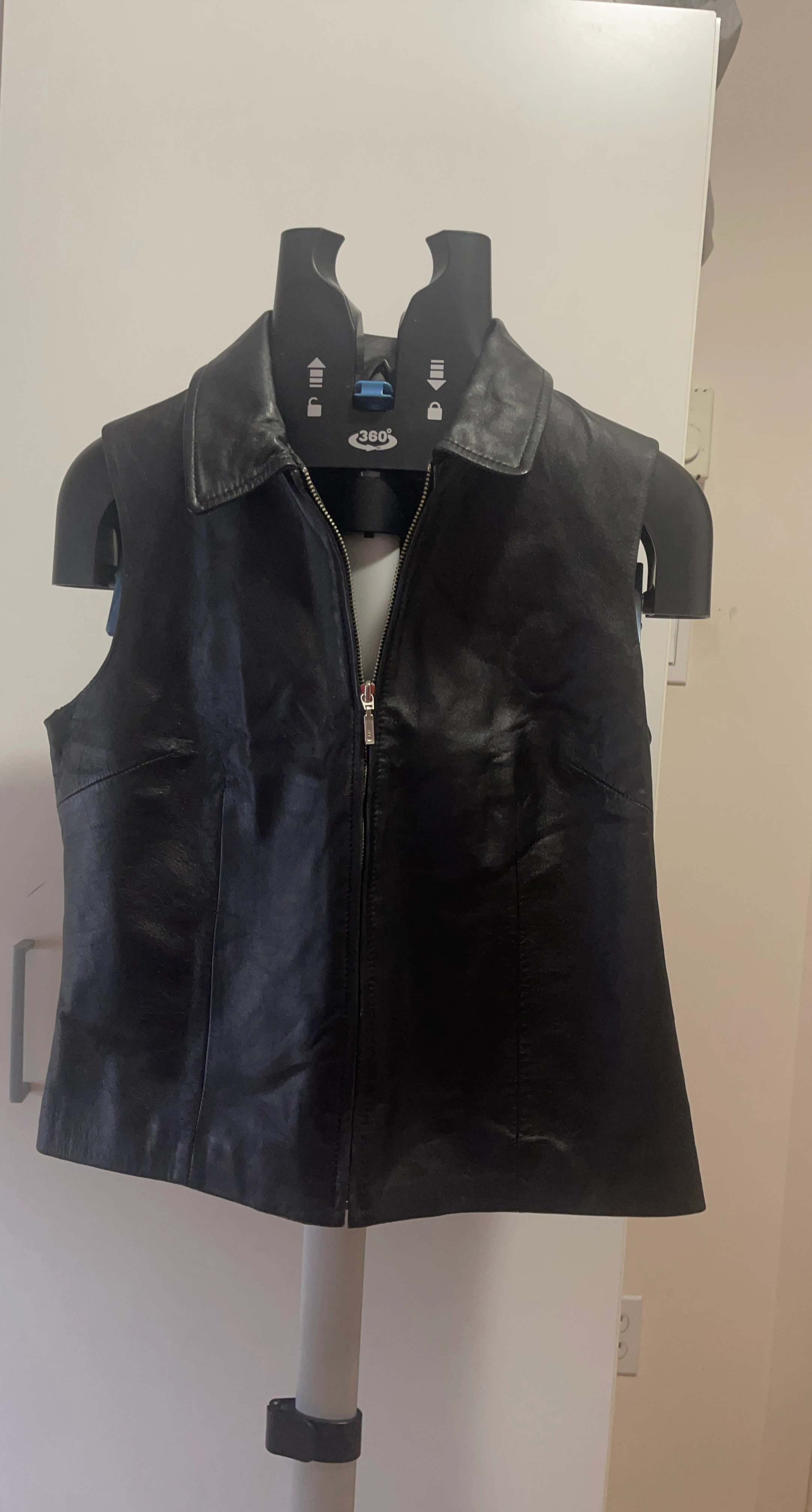 Black Leather Vest