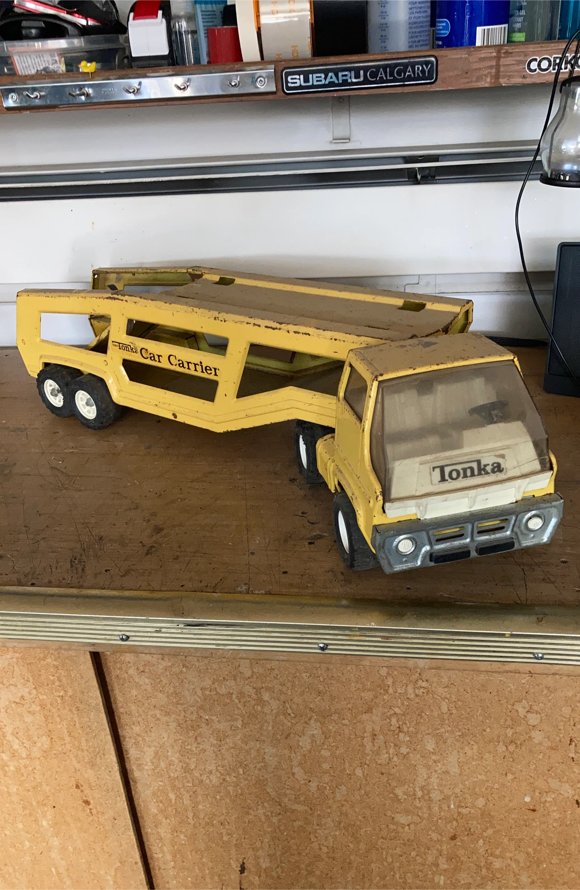 Vintage Tonka Car Carrier Truck Toy