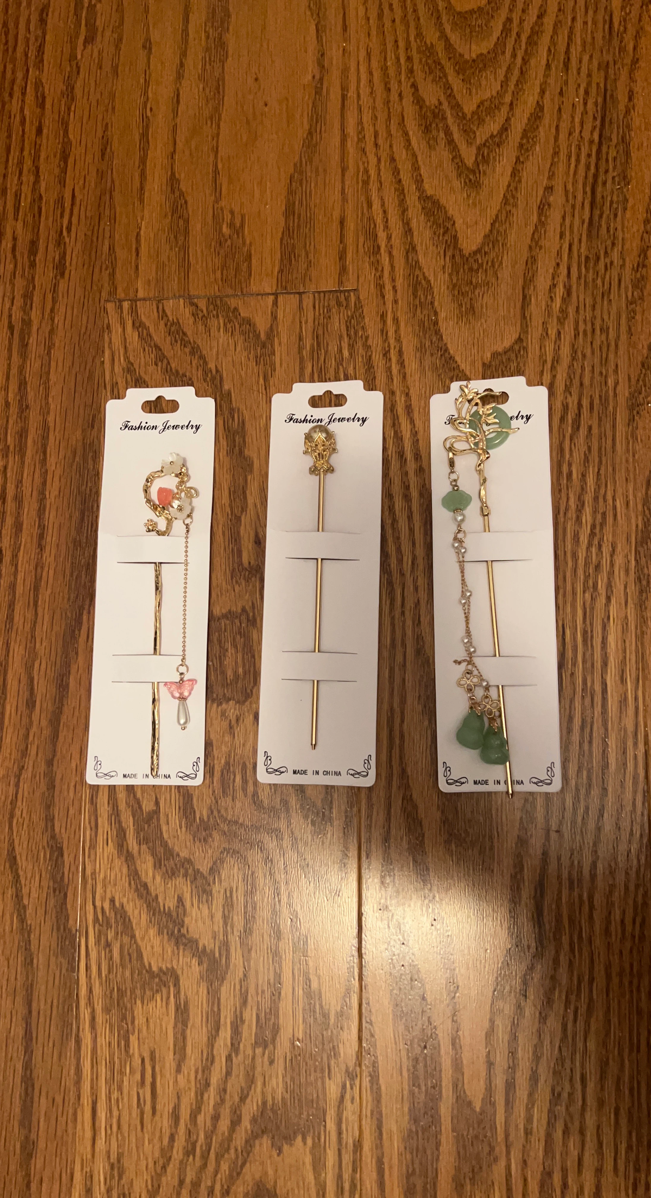 Set of 3 Fashion Jewelry Hair Sticks